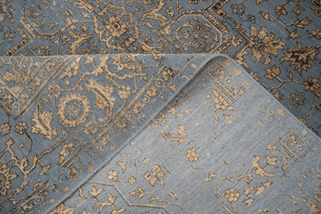 Handknotted Carpet DIA- 1595 SERAPI, AuroMetalSaurus, Beaver & Blurrywood