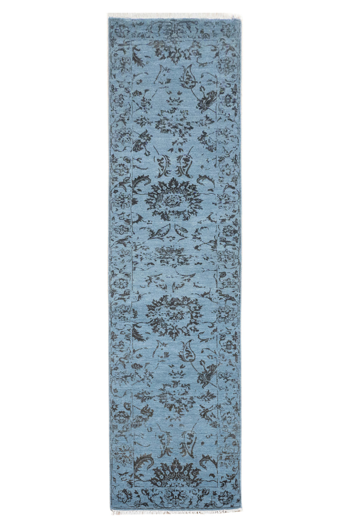 Handknotted Carpet DIA- 1601 JK-A, J.Blue & Charcoal
