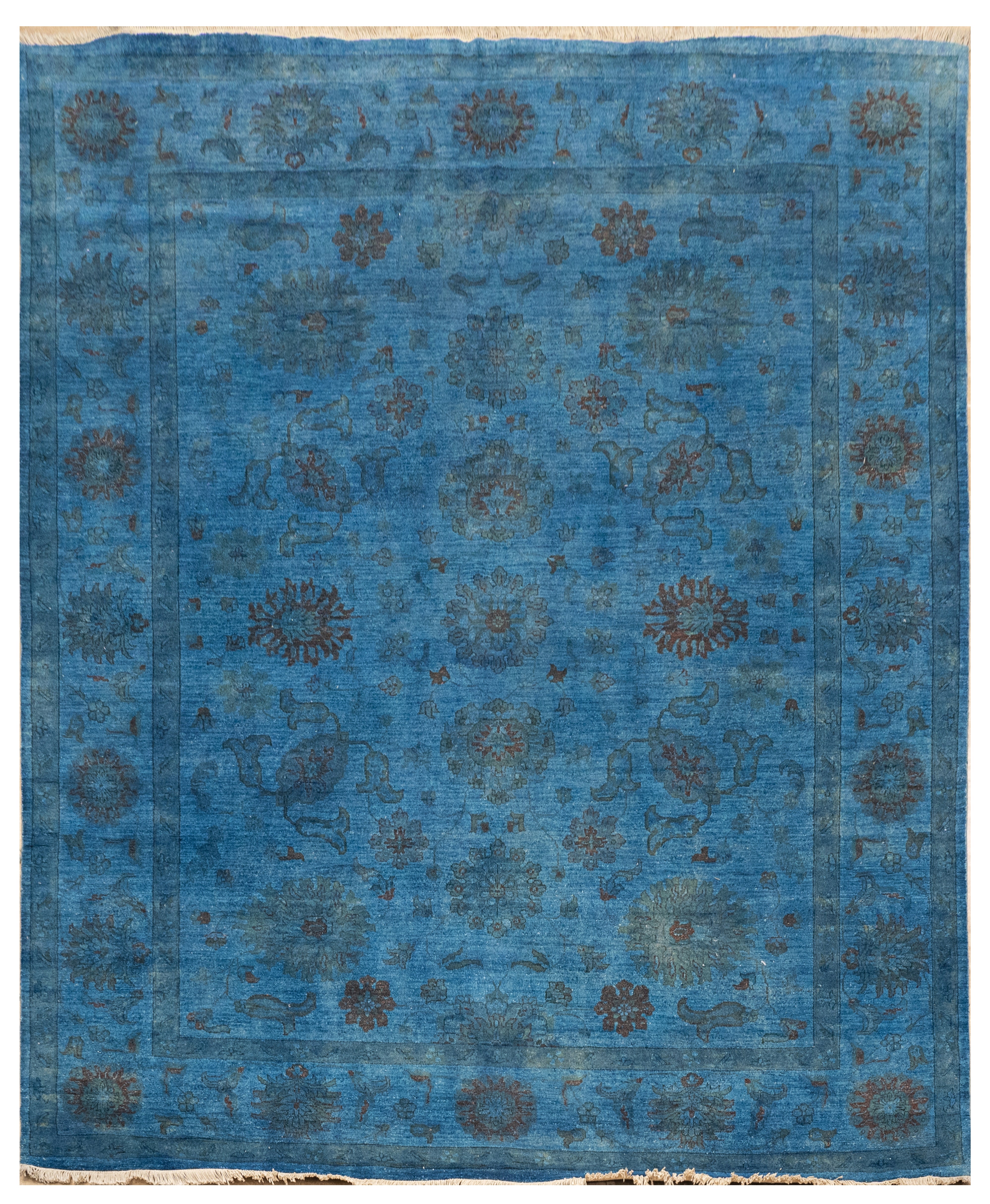 Handknotted Carpet, DIA - 1639 VASE, Overdyed Ming