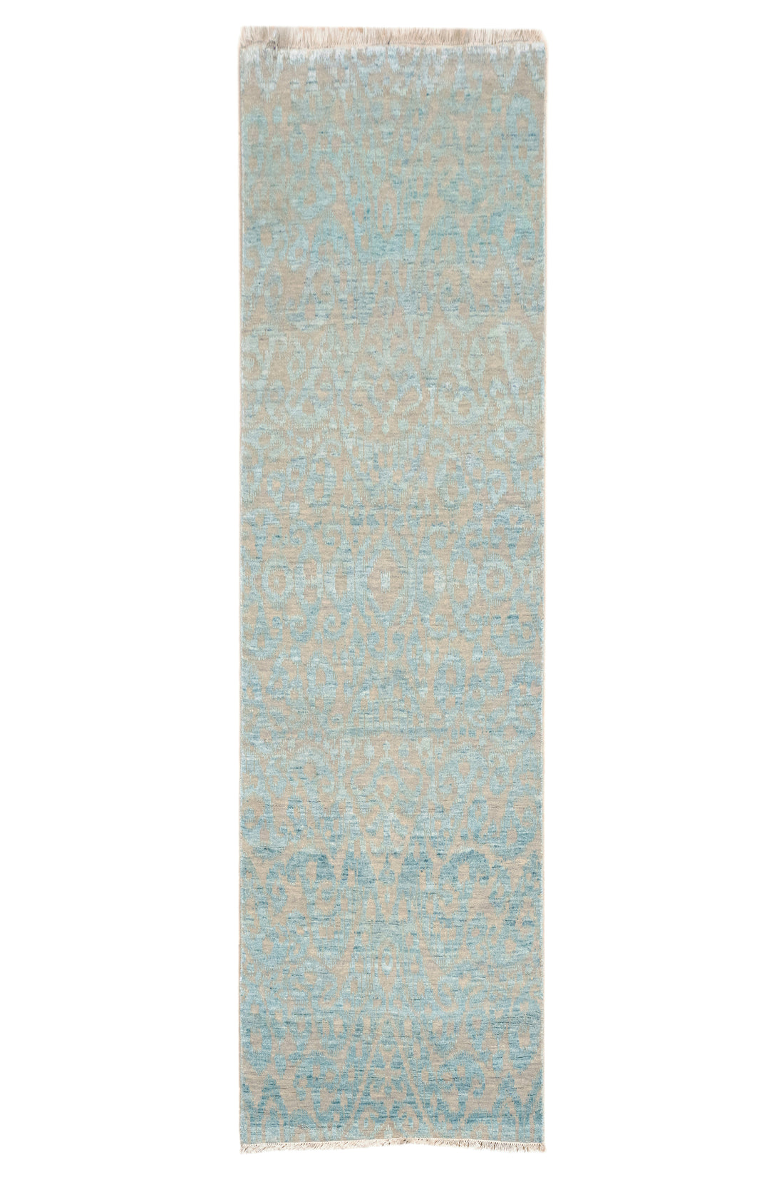 Handknotted Carpet DIA- 1653 EKT-6,  Silver & Aqua