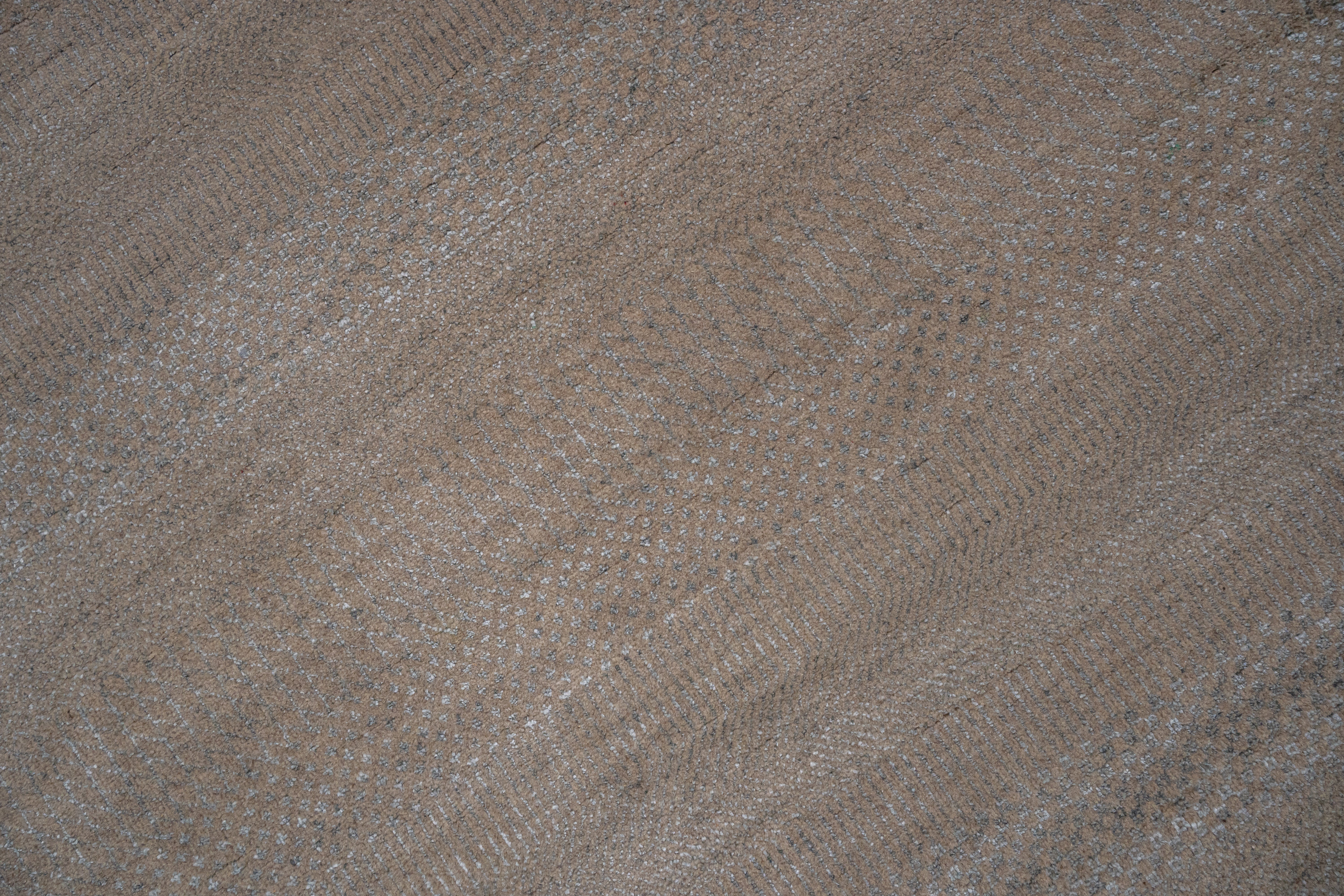 Handknotted Carpet DIA- 1722 MCN,  Natural & Gray