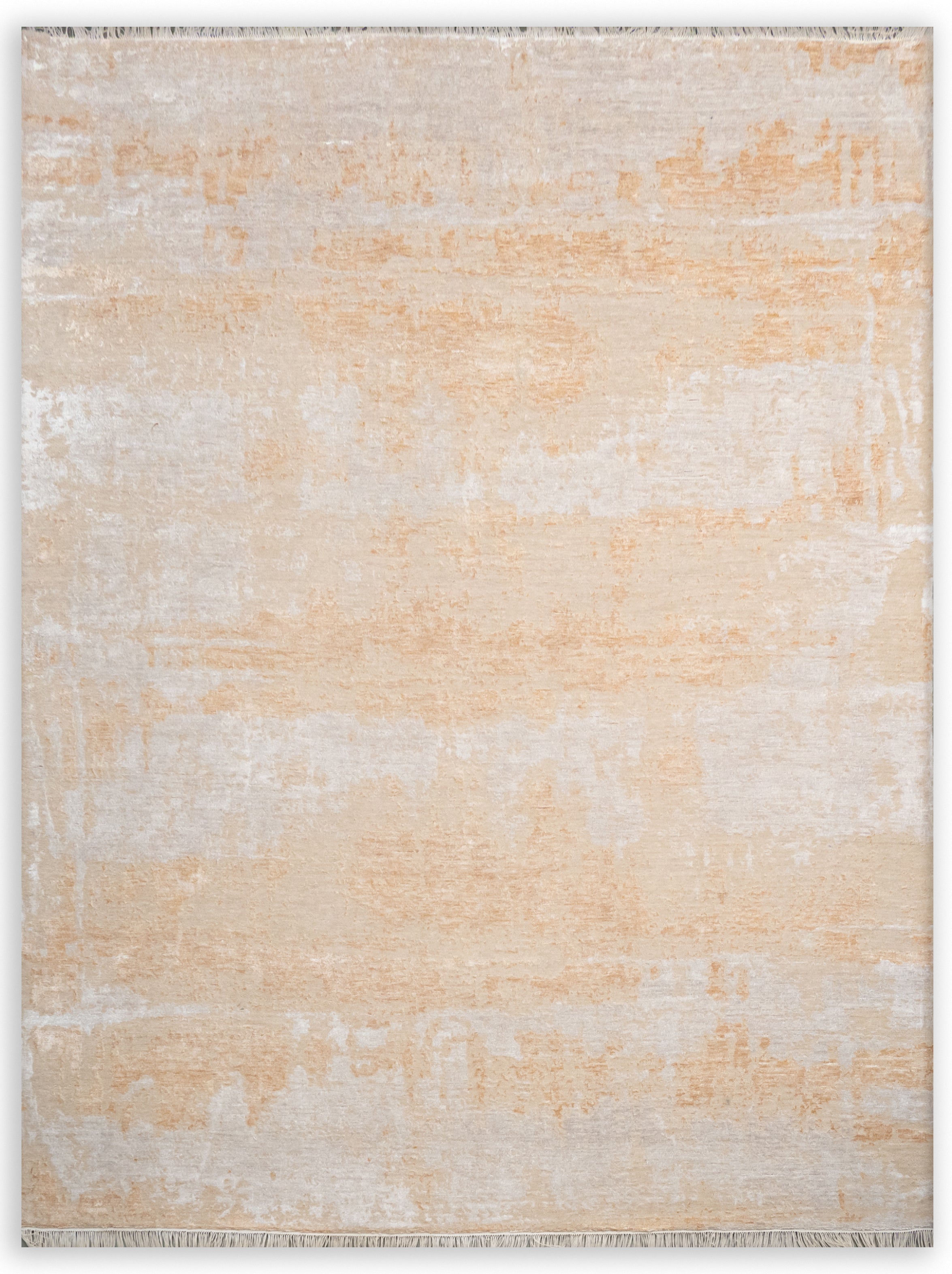 HandKnotted Abstract Carpet DIA- 20 GALAXY 23 Pastel Gray, Platinum & Beaver