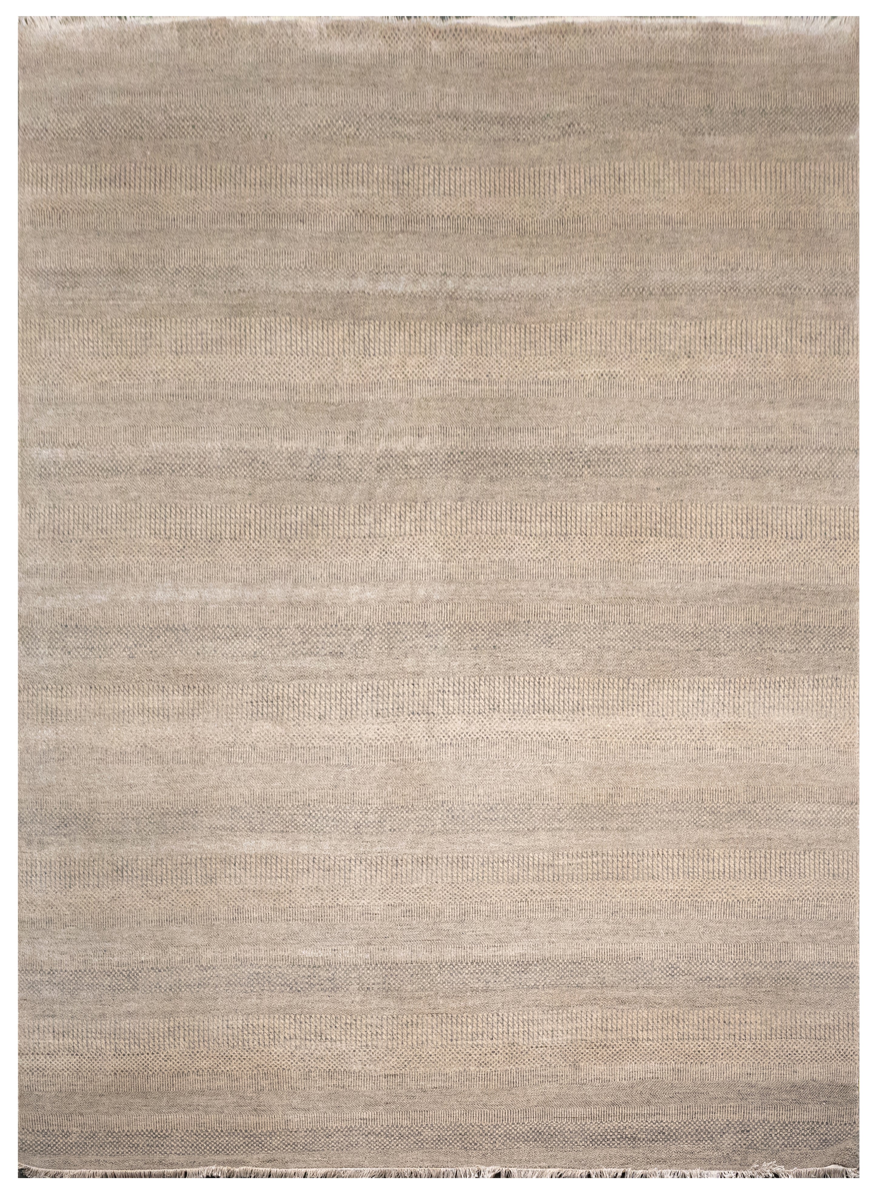 Handknotted Carpet, DIA- 2025 MCN, Khaki & Granite Gray