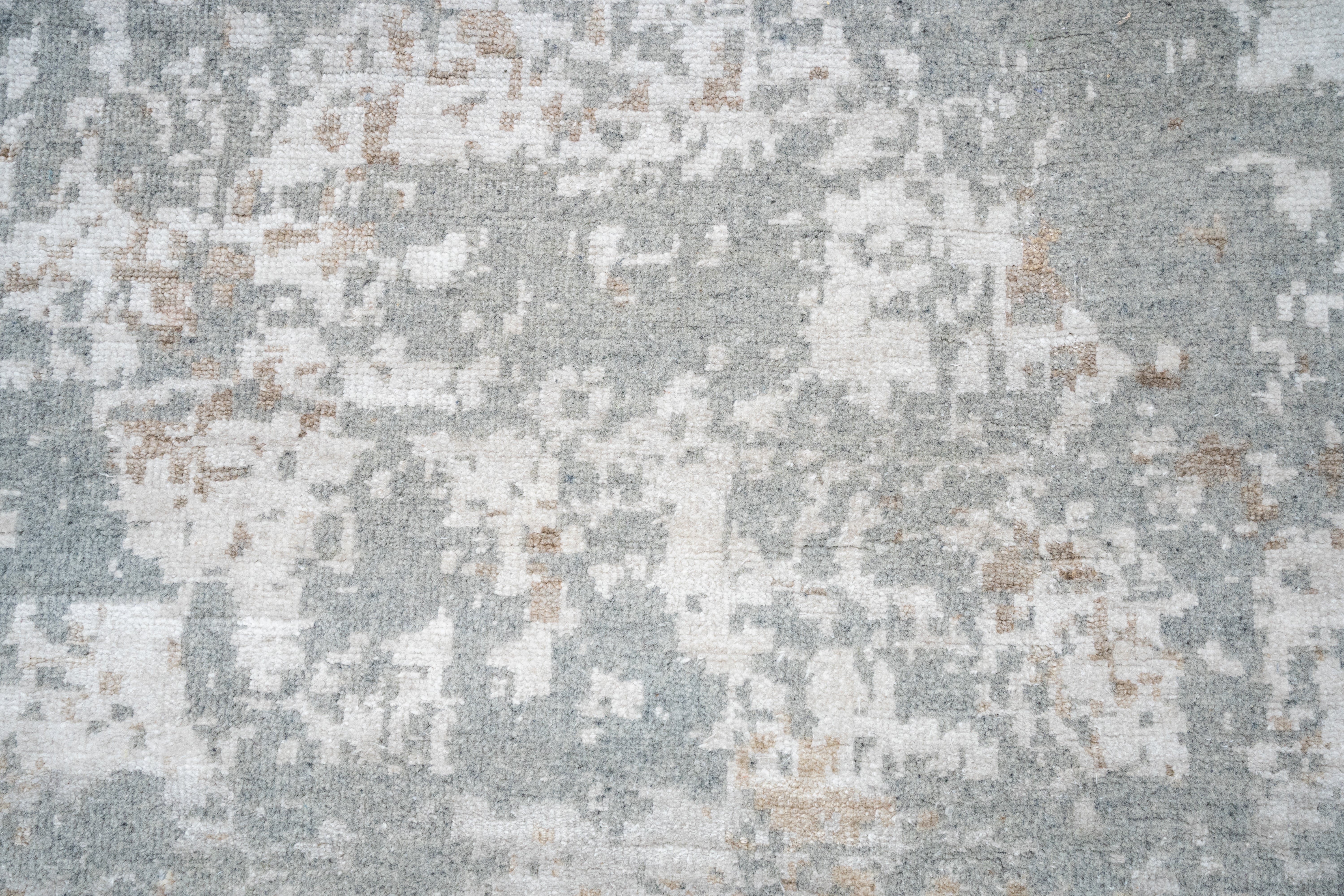 Abstract Design  Handknotted Carpet DIA- 2250 GALAXY 3 Spanish Gray, Grullo & Gainsboro