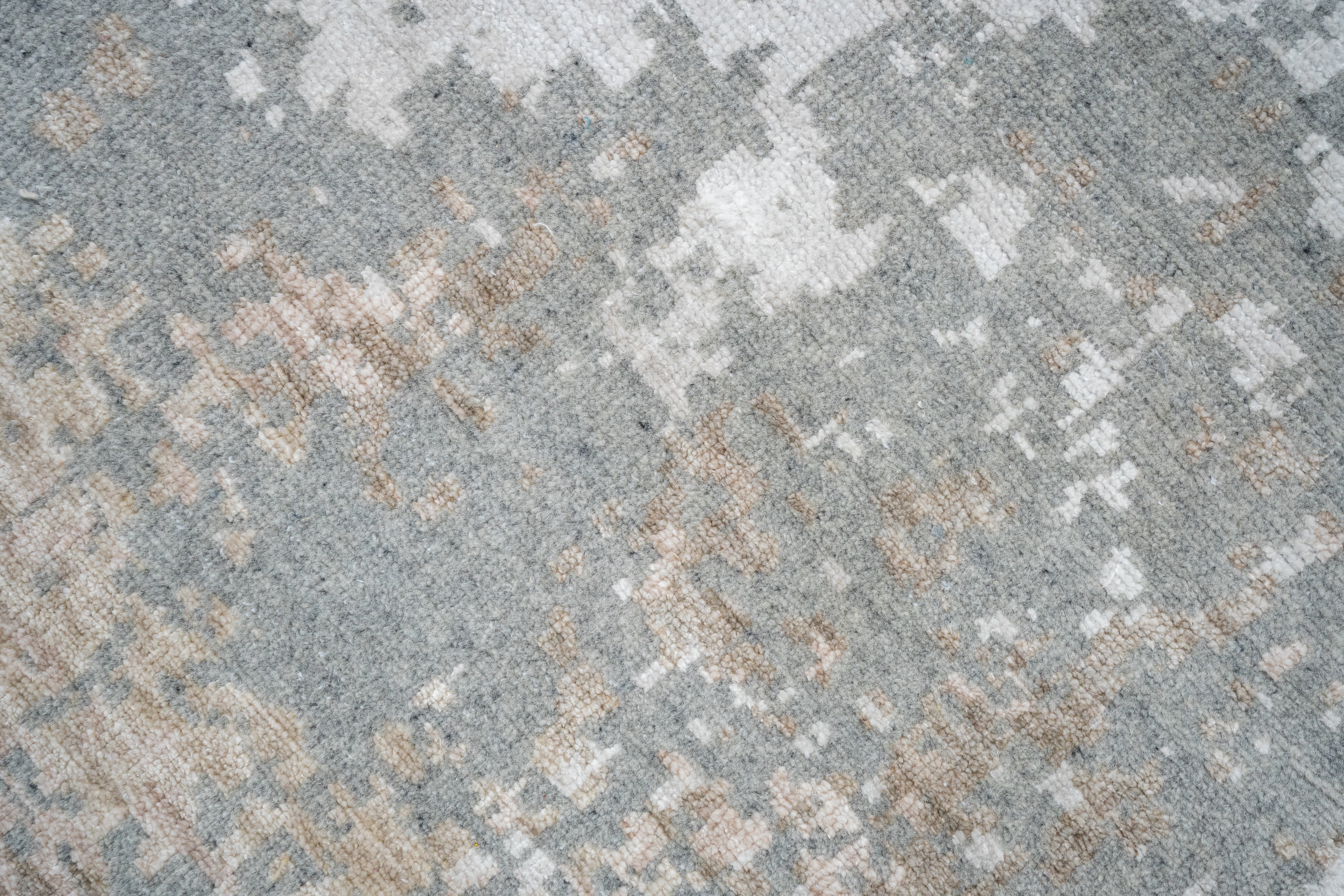 Abstract Design  Handknotted Carpet DIA- 2250 GALAXY 3 Spanish Gray, Grullo & Gainsboro