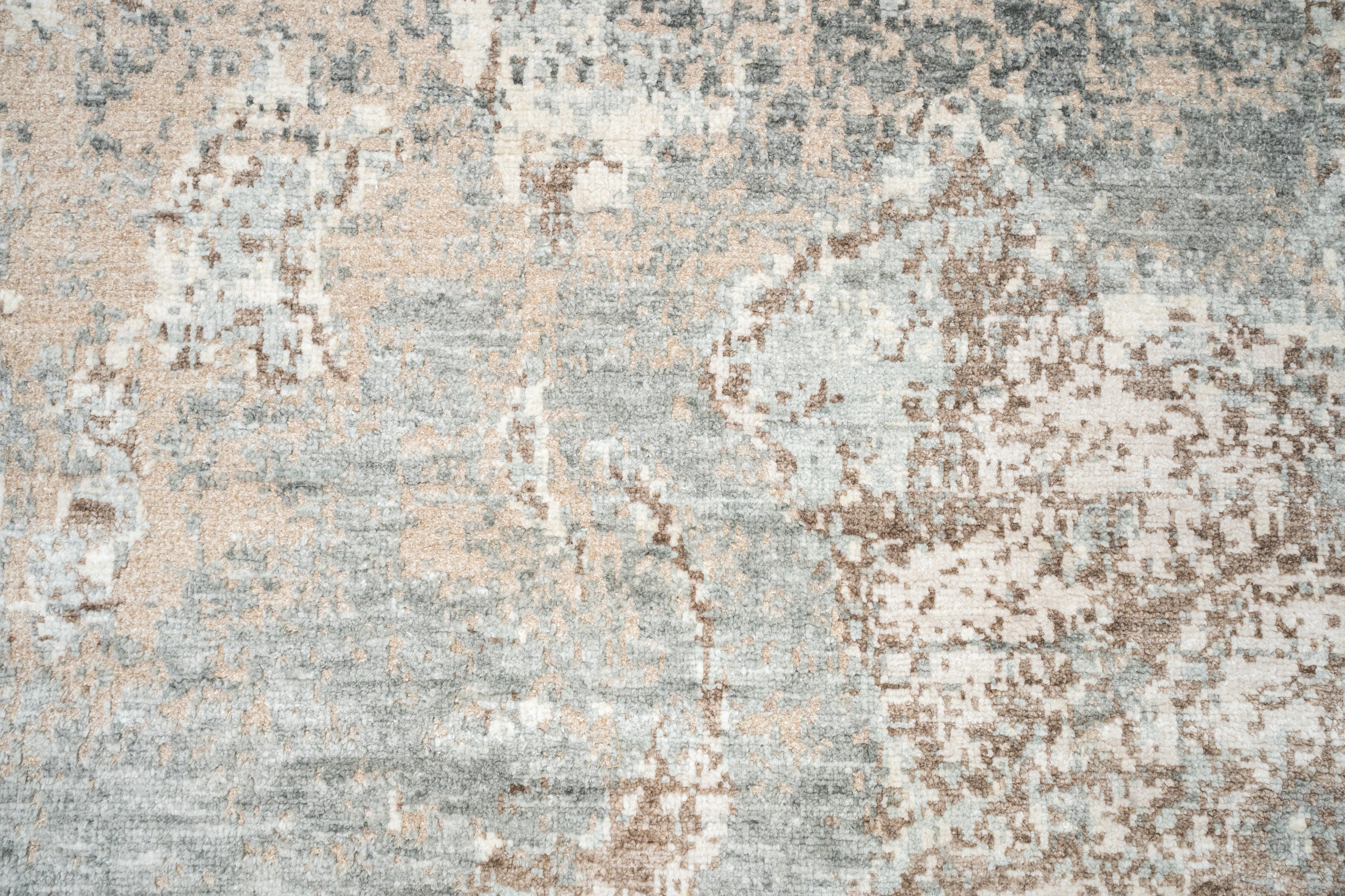 Abstract Handknotted Rug  DIA- 0086 GALAXY 3,  Natural Mix