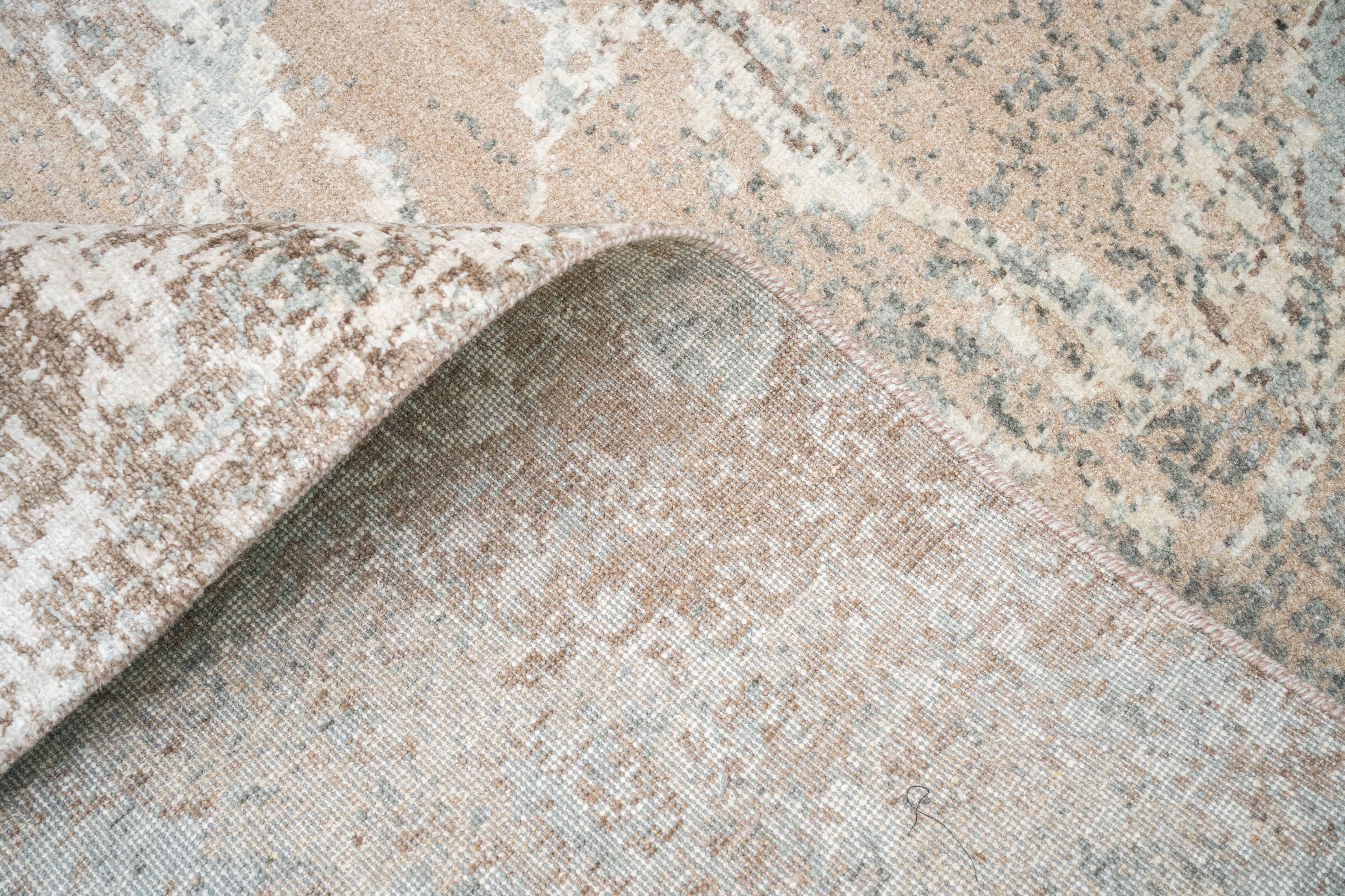 Abstract Handknotted Rug  DIA- 0086 GALAXY 3,  Natural Mix