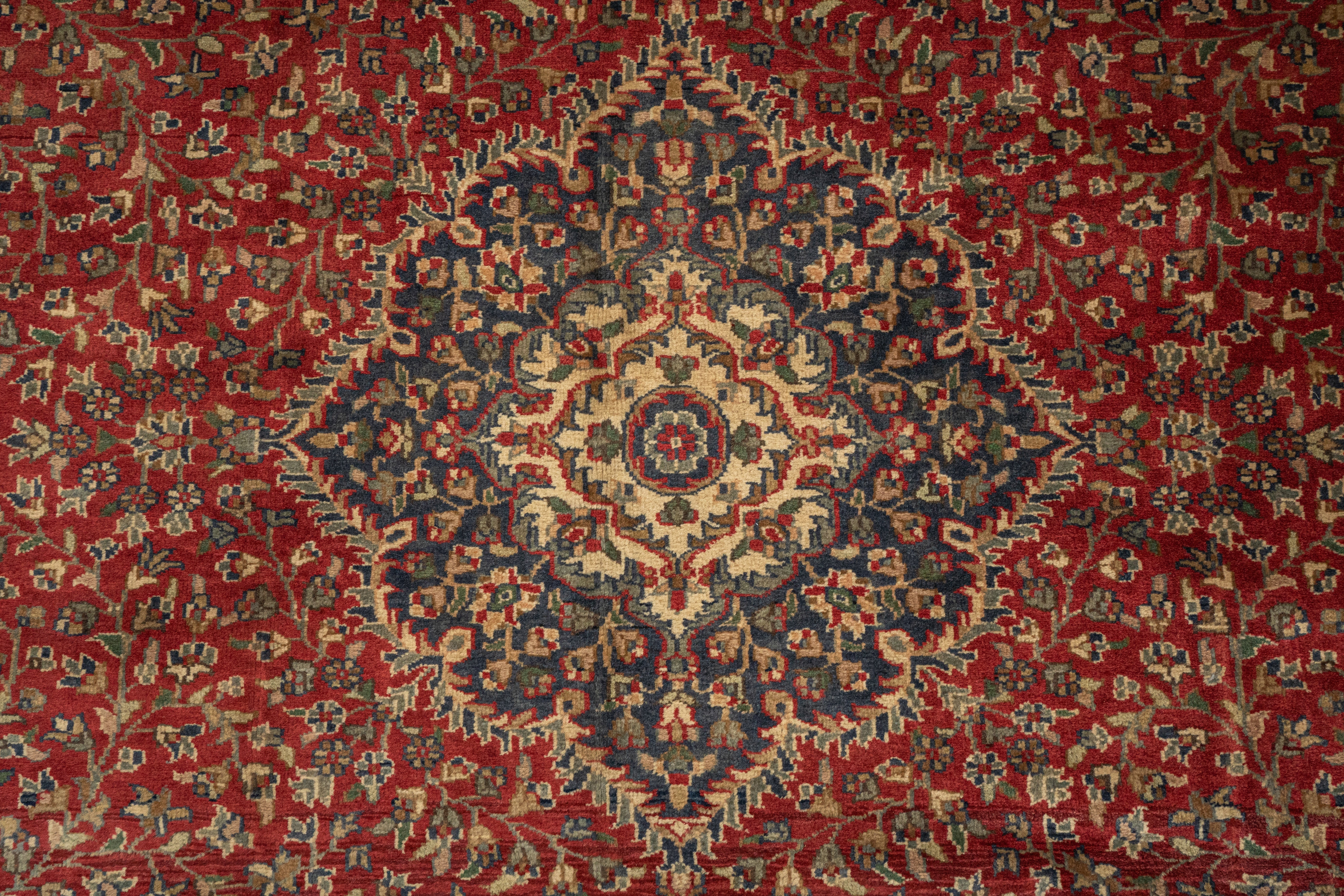 Handknotted Rug  DIA- 258 KESHAN SINGLE WEFT HANDKNOTTED CARPET Burnt Umber, Milk Chocolate & Raisin Black