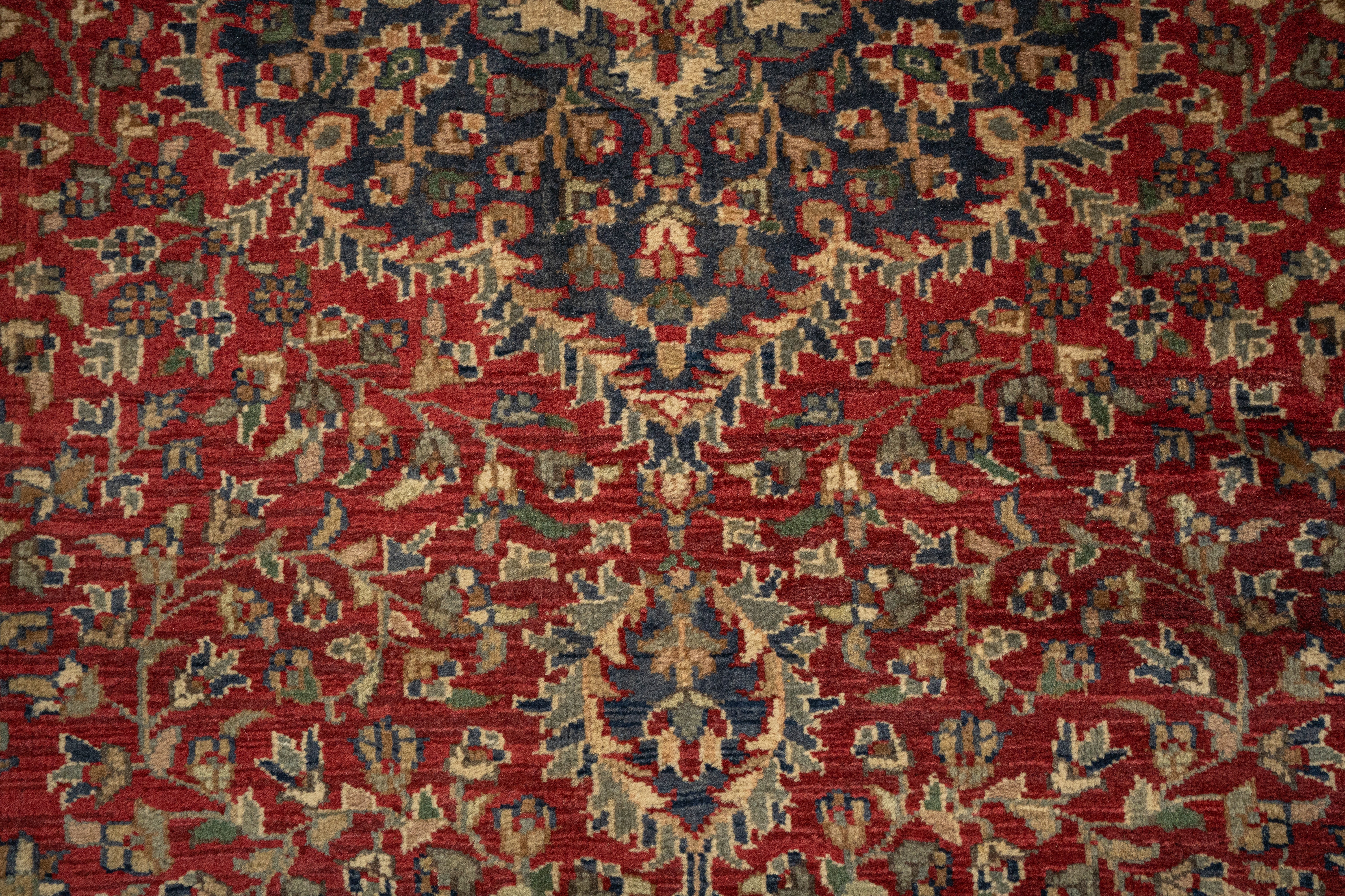 Handknotted Rug  DIA- 258 KESHAN SINGLE WEFT HANDKNOTTED CARPET Burnt Umber, Milk Chocolate & Raisin Black