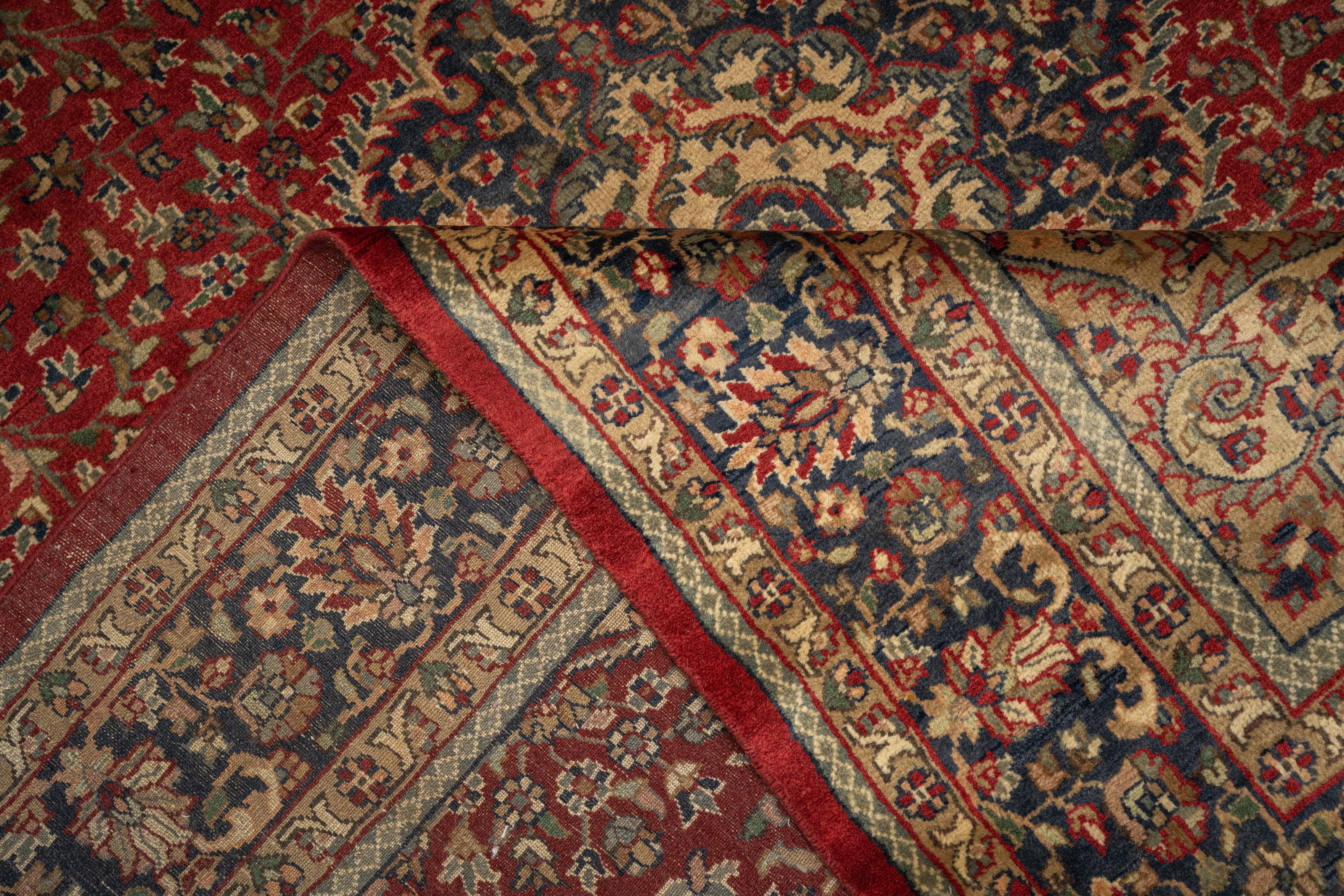 Handknotted Rug  DIA- 258 KESHAN SINGLE WEFT HANDKNOTTED CARPET Burnt Umber, Milk Chocolate & Raisin Black