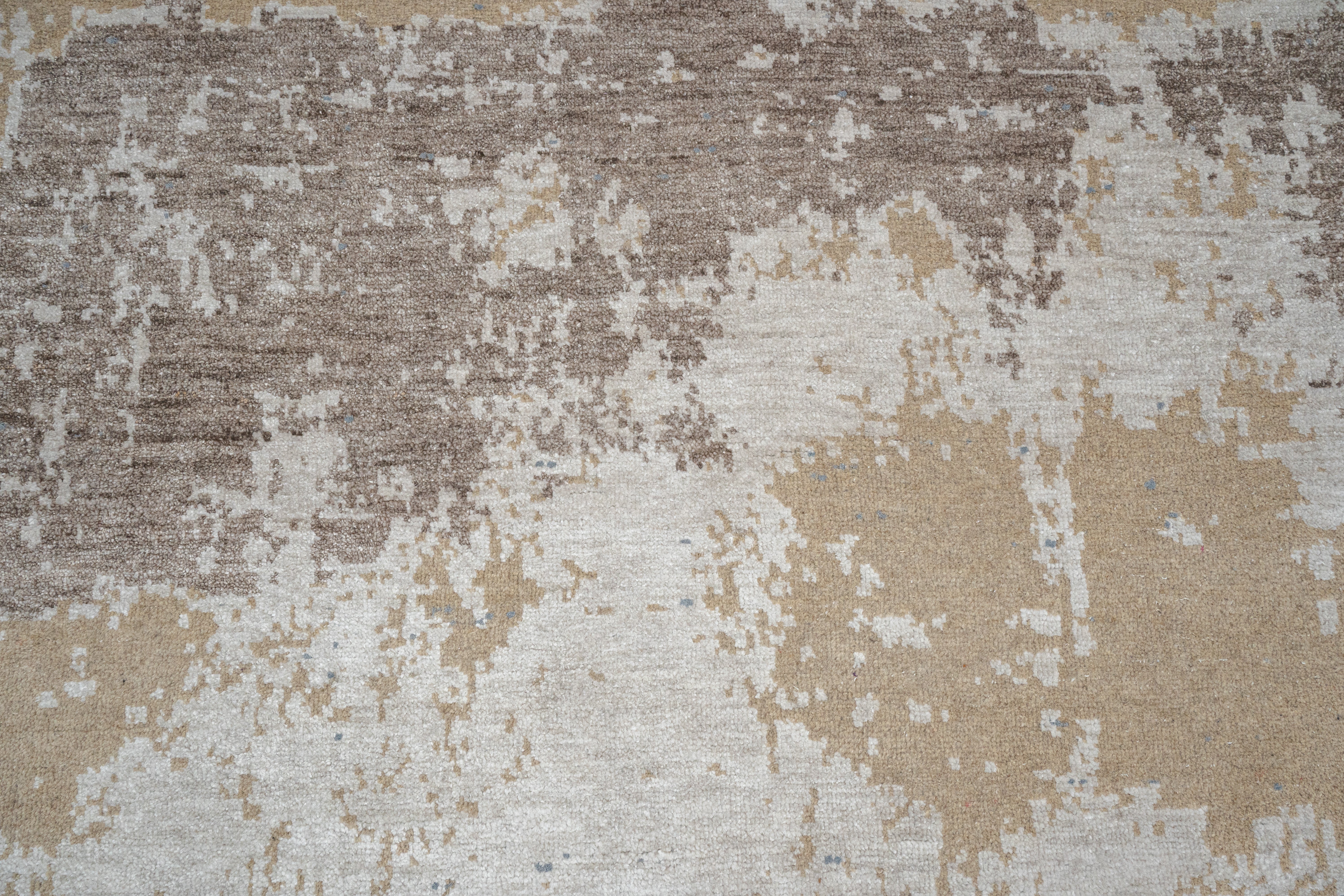 Abstract Design  Handknotted Carpet DIA- 266 GALAXY 23,  IVORY & MULTI