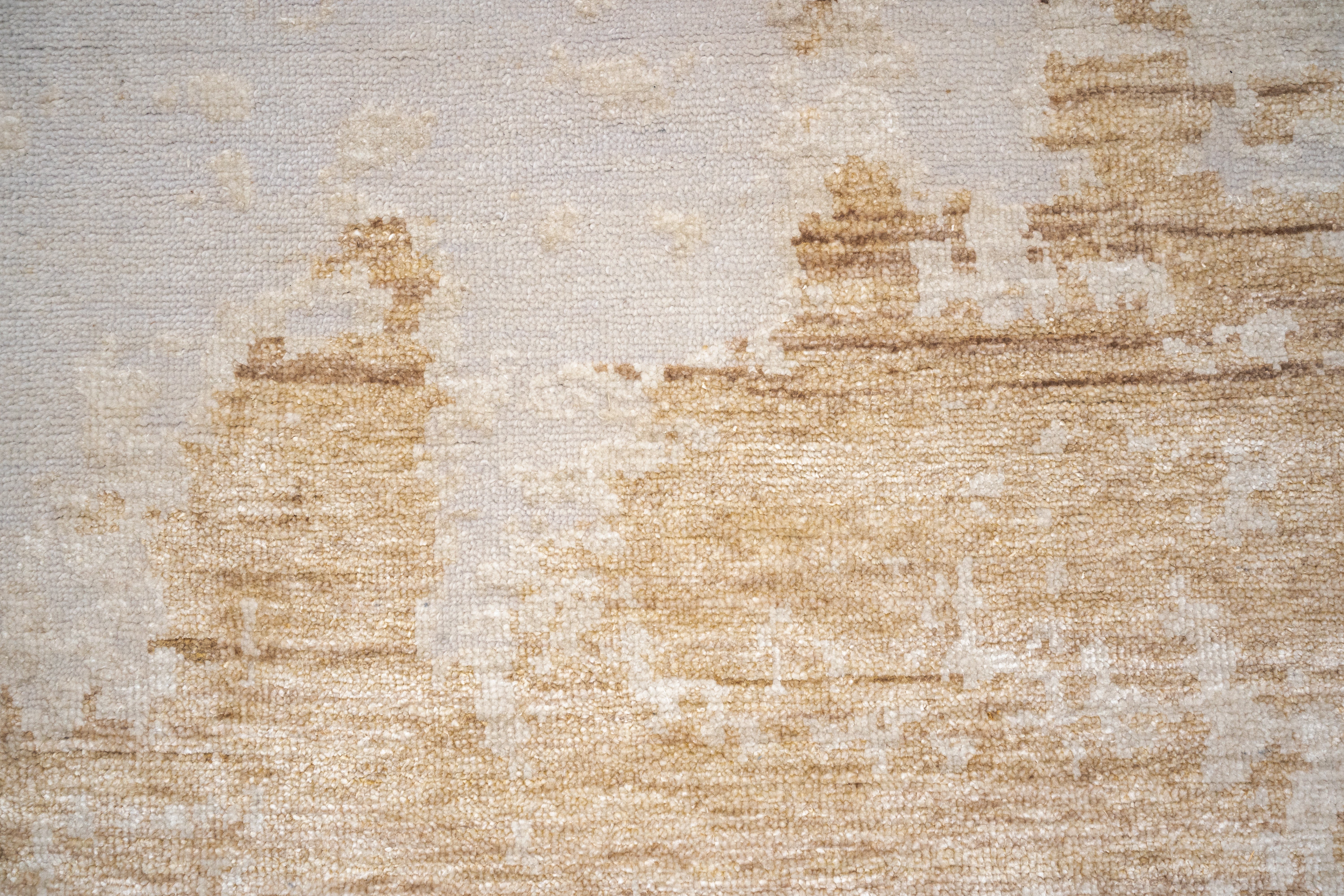 Abstract Design   Handknotted Runner Rug DIA- 267 GALAXY 23