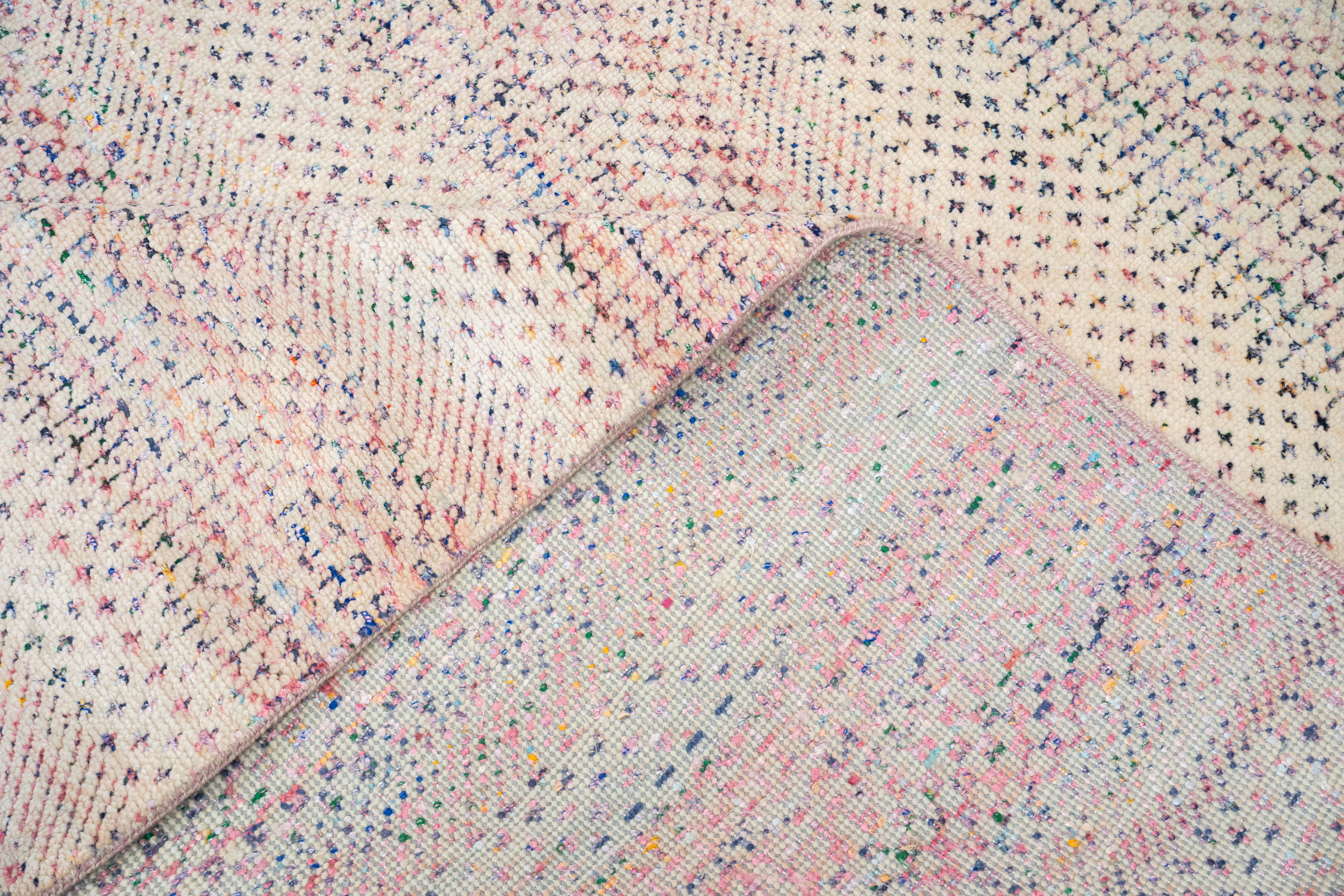 Handknotted Carpet, DIA: 2707 MCN, Silver & Mix