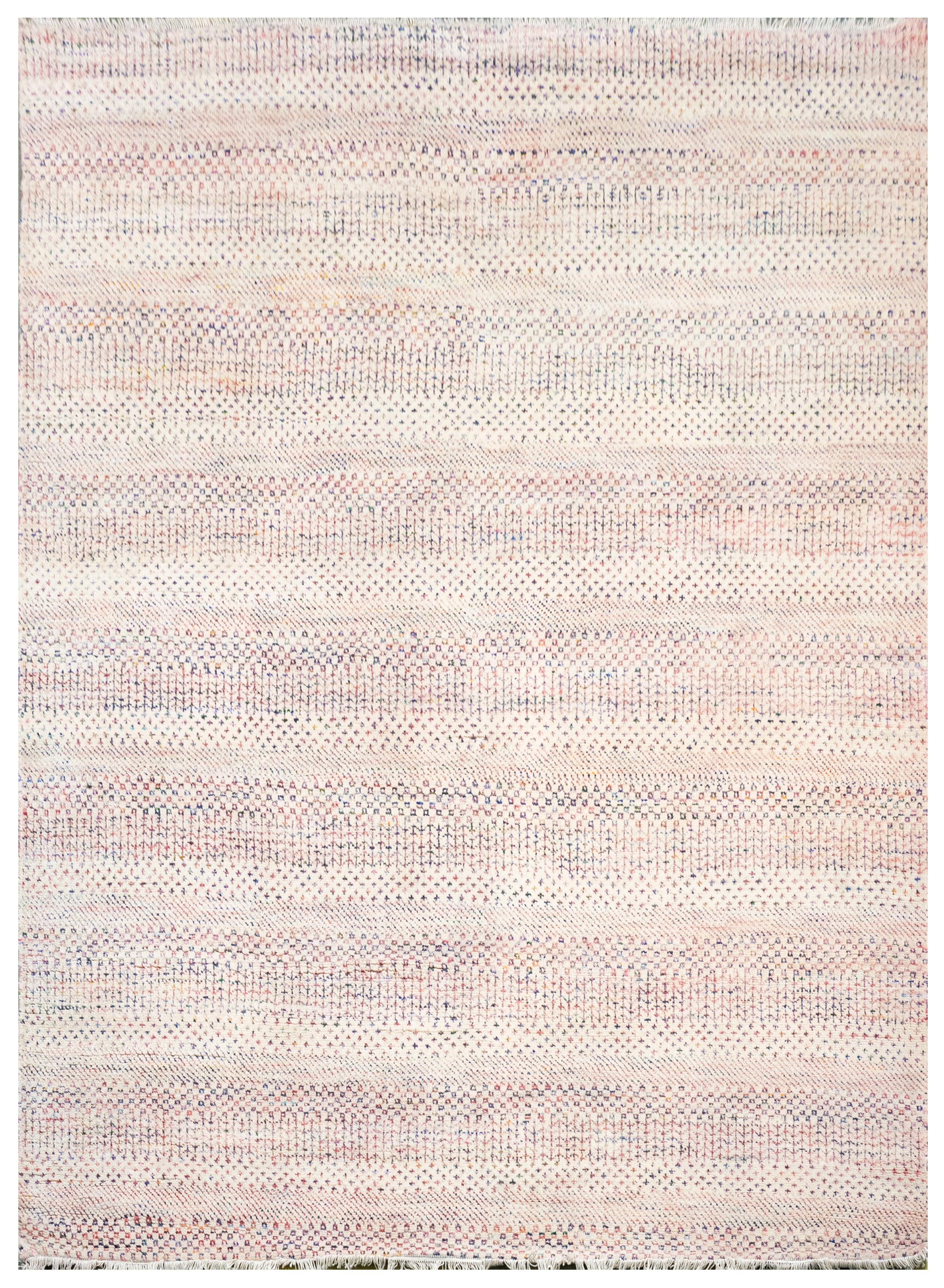 Handknotted Carpet, DIA: 2707 MCN, Silver & Mix