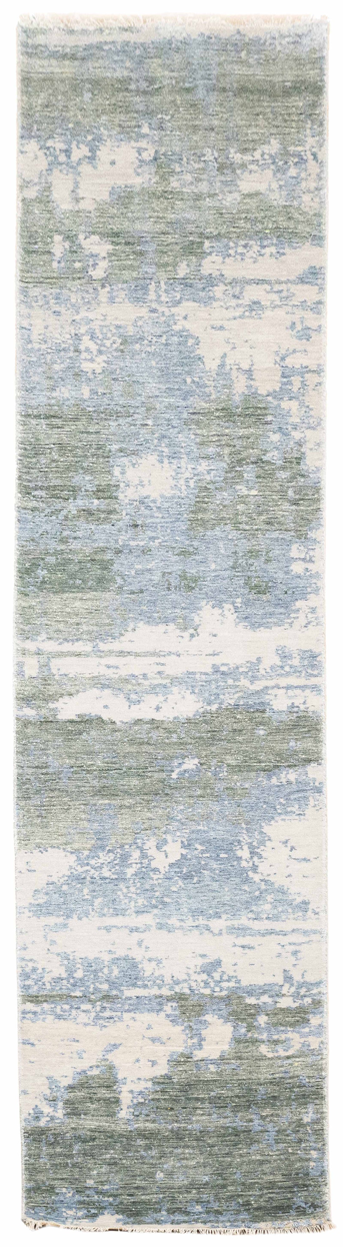 Abstract Handknotted Carpet DIA- 276 GALAXY 23, Silver Mix