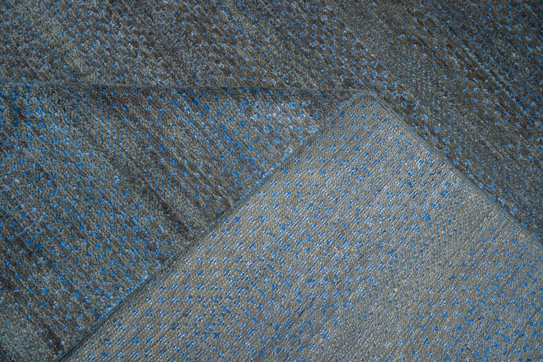 Handknotted Carpet, DIA: 2978 MCN, D.Blue & Mix
