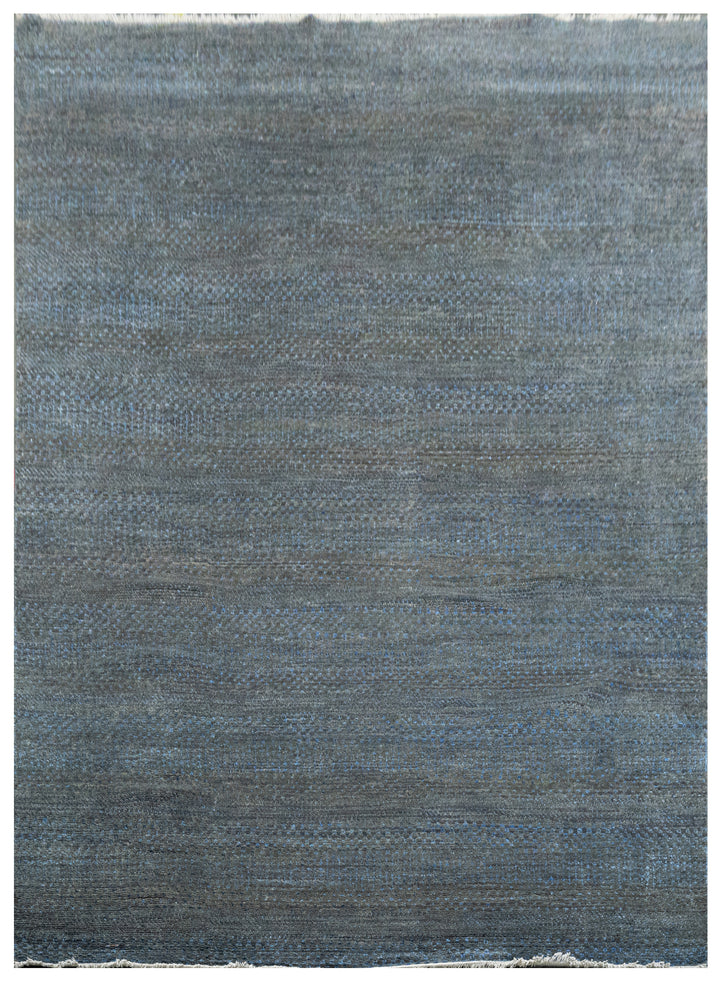 Handknotted Carpet, DIA- 2978 MCN, Denim Blue & Black