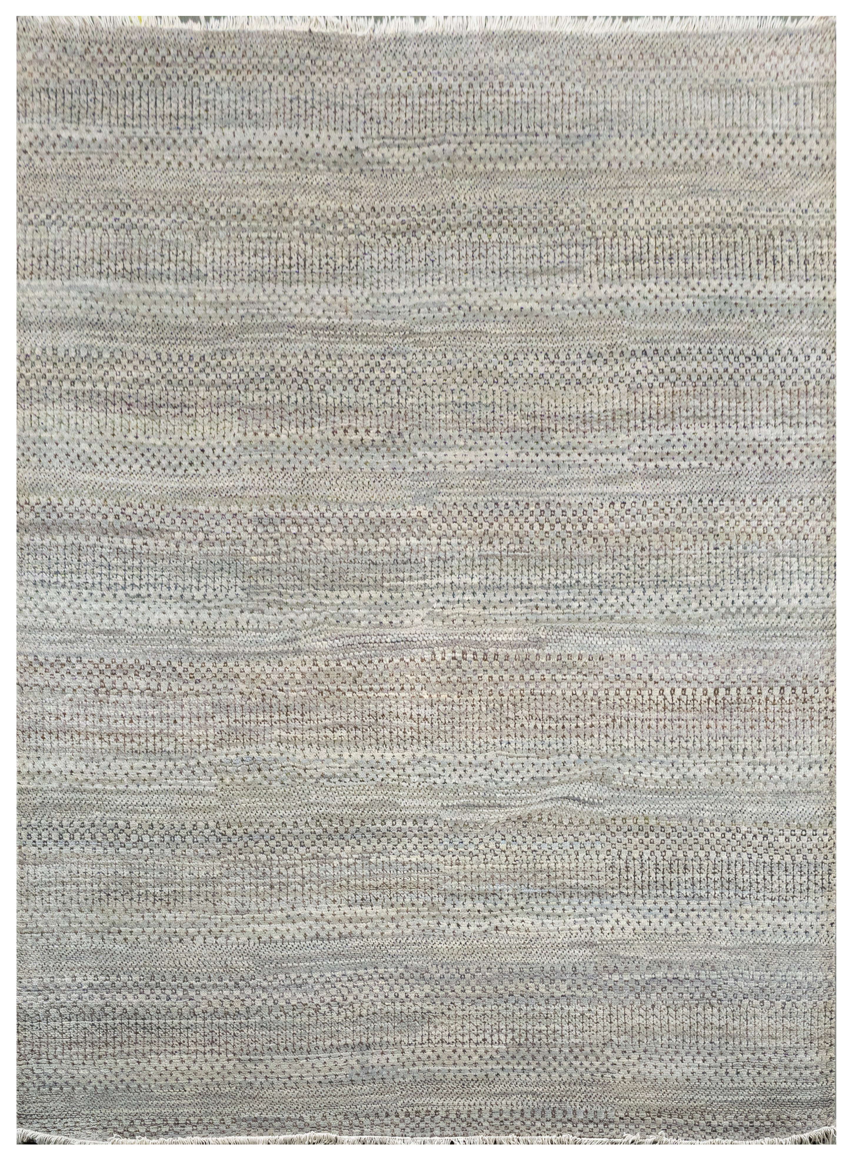 Handknotted Carpet, DIA: 3014 MCN, SILVER MIX & BLACK