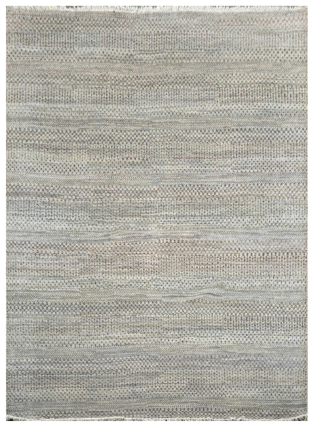 Handknotted Carpet, DIA: 3014 MCN, SILVER MIX & BLACK