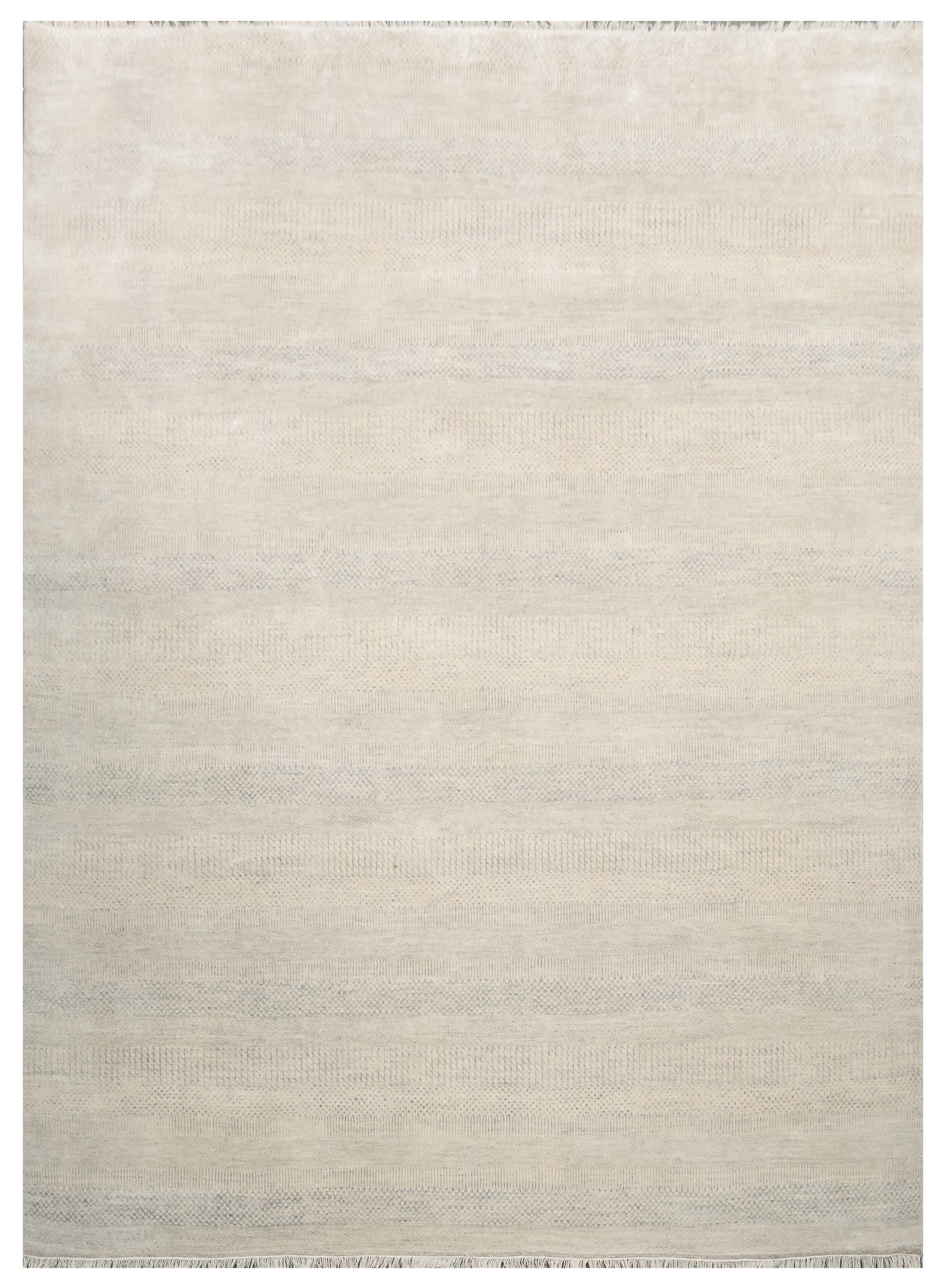 Handknotted Rug  DIA- 33 MCN Pastel Ivory & Spanish Gray