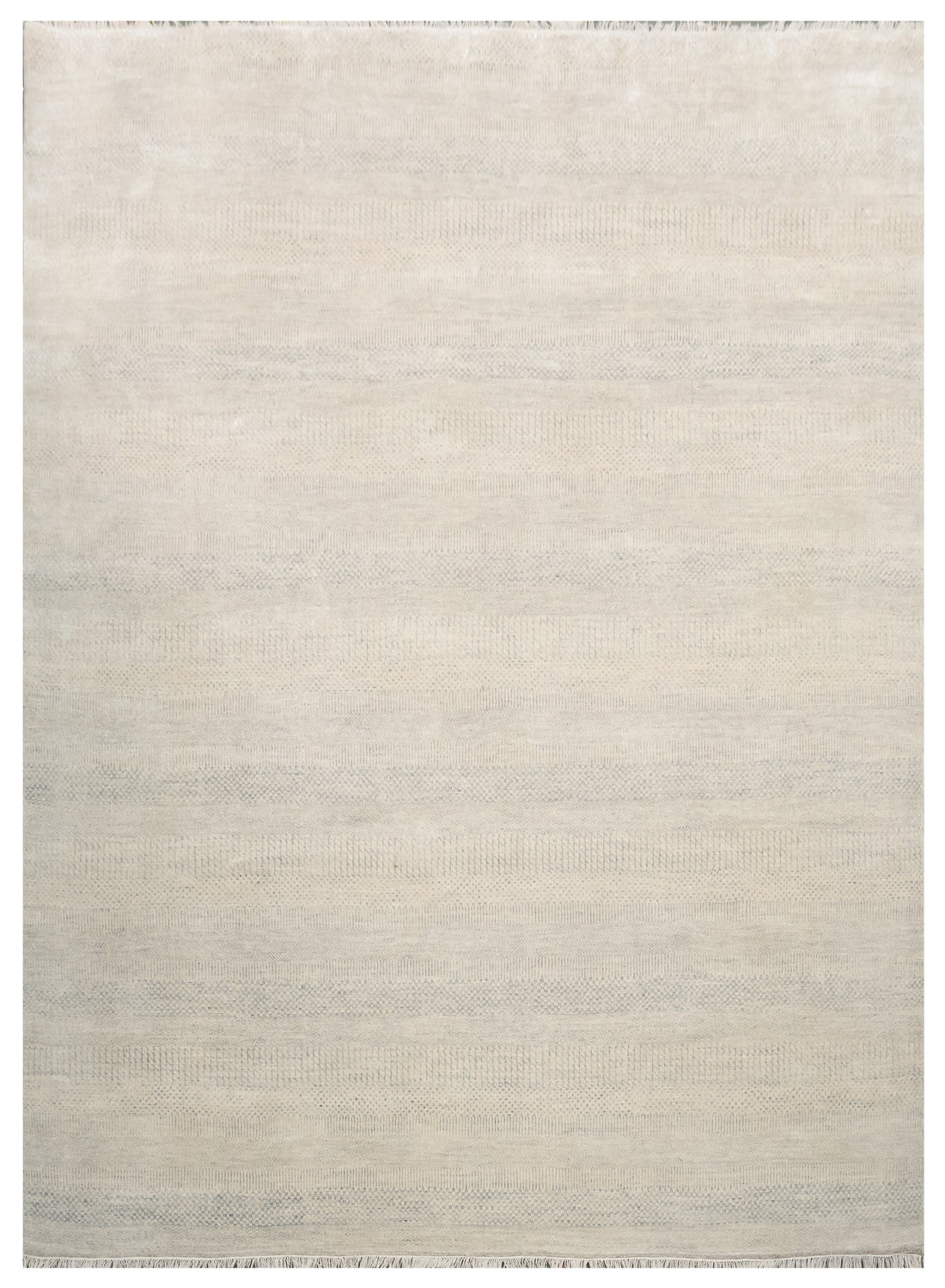 Handknotted Rug  DIA- 33 MCN Pastel Ivory & Spanish Gray