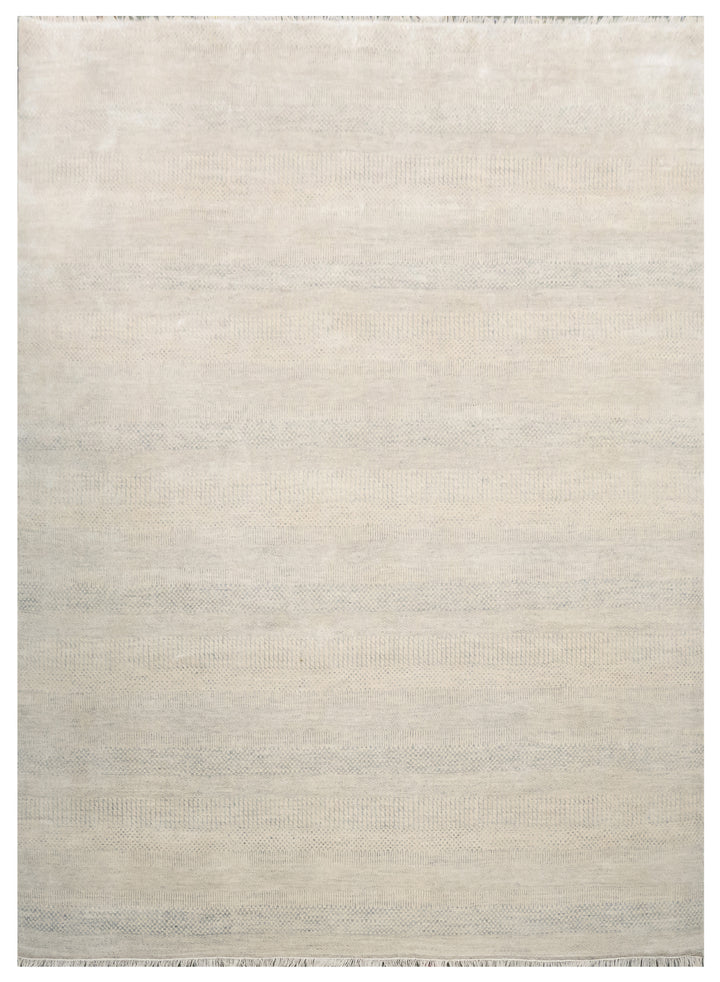 Handknotted Rug  DIA- 33 MCN Pastel Ivory & Spanish Gray