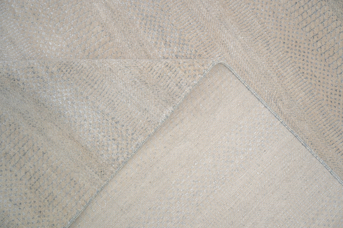 Handknotted Rug  DIA: 34 MCN Dark Vanilla & Philippine Gray