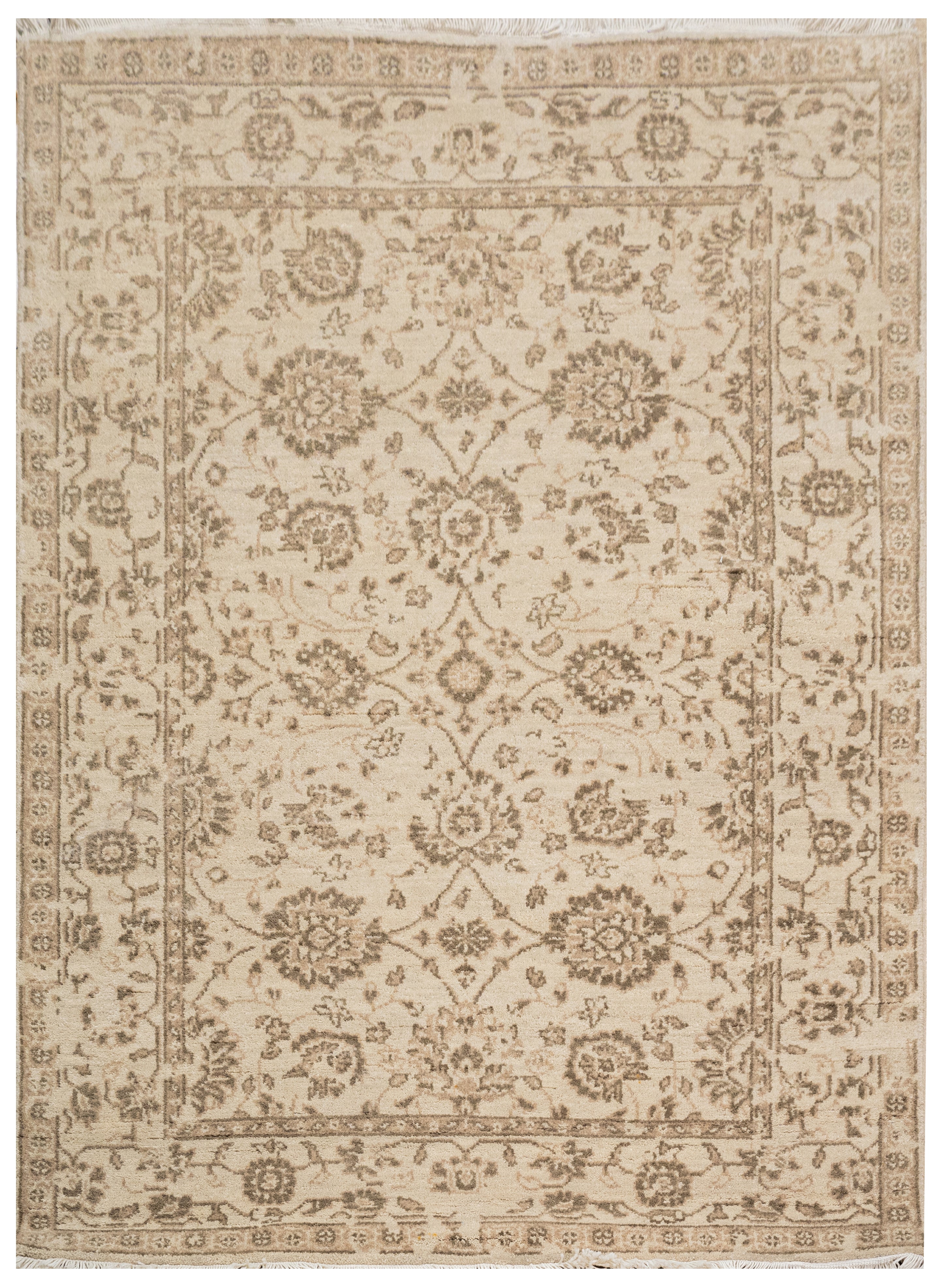 Handknotted Carpet DIA- 3414 JK-A, Dark Vanilla & Shadow