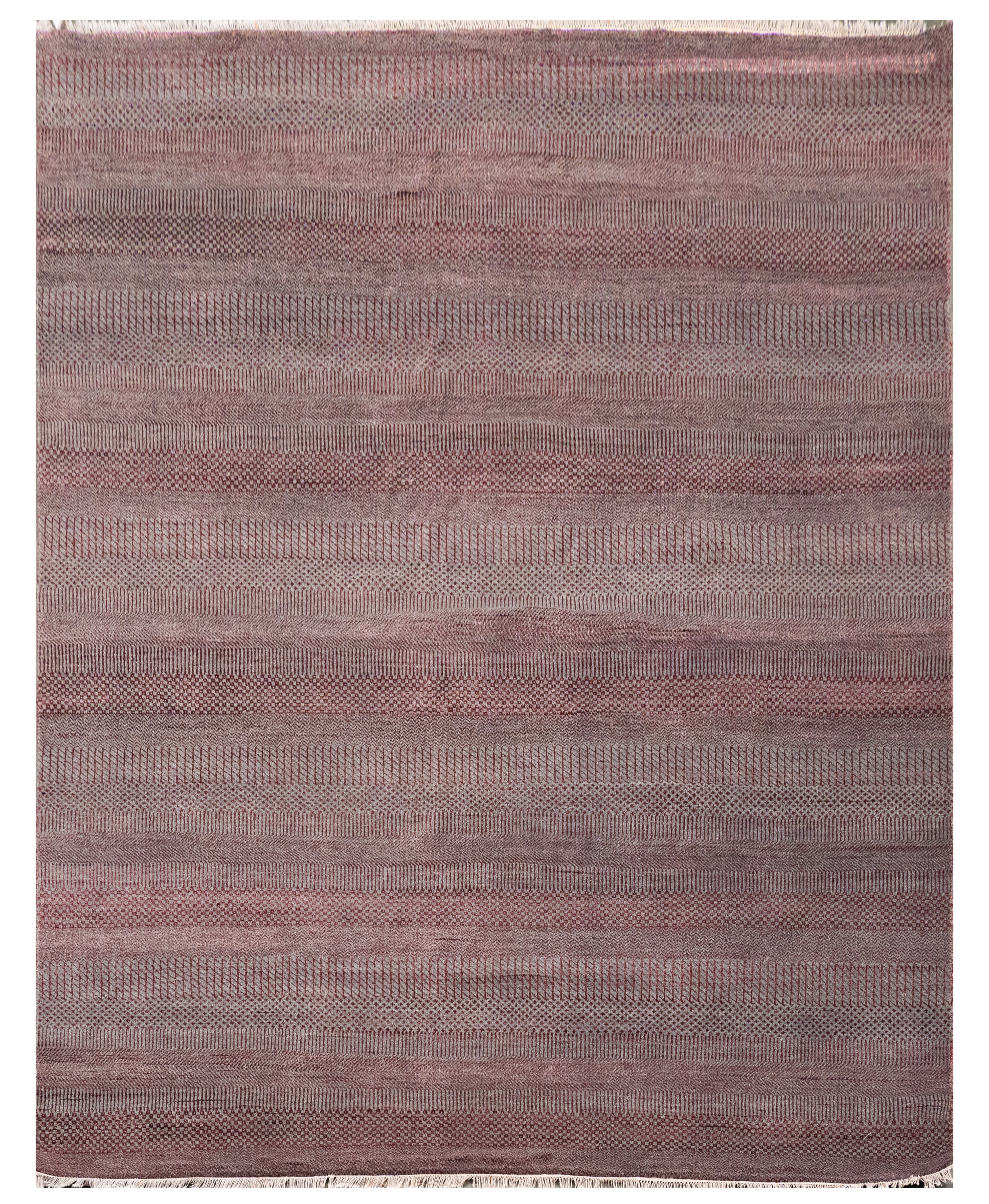 Handknotted Carpet, DIA - 346 MCN, Grey & Old Mauve