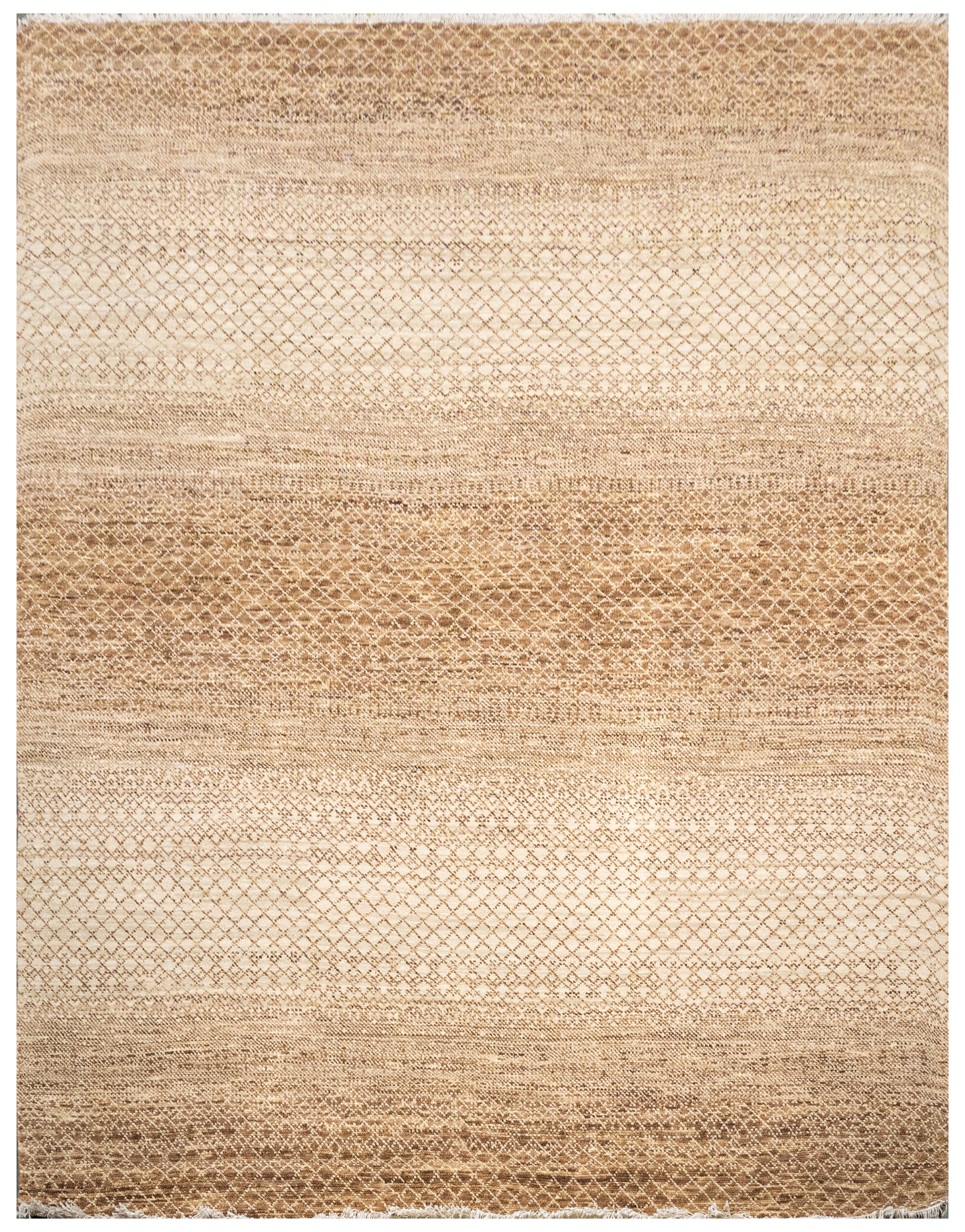 Handknotted Carpet, DIA- 3537 DCM, Raw Umber & Pearl