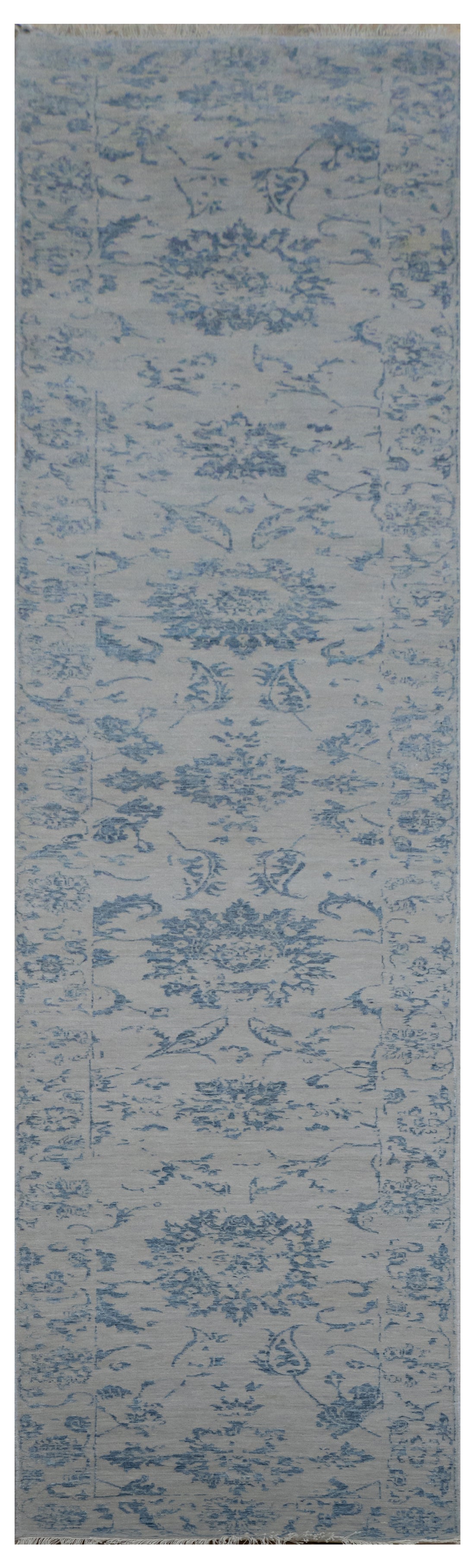 Handknotted Carpet DIA- 364 JK-A, Silver Aqua