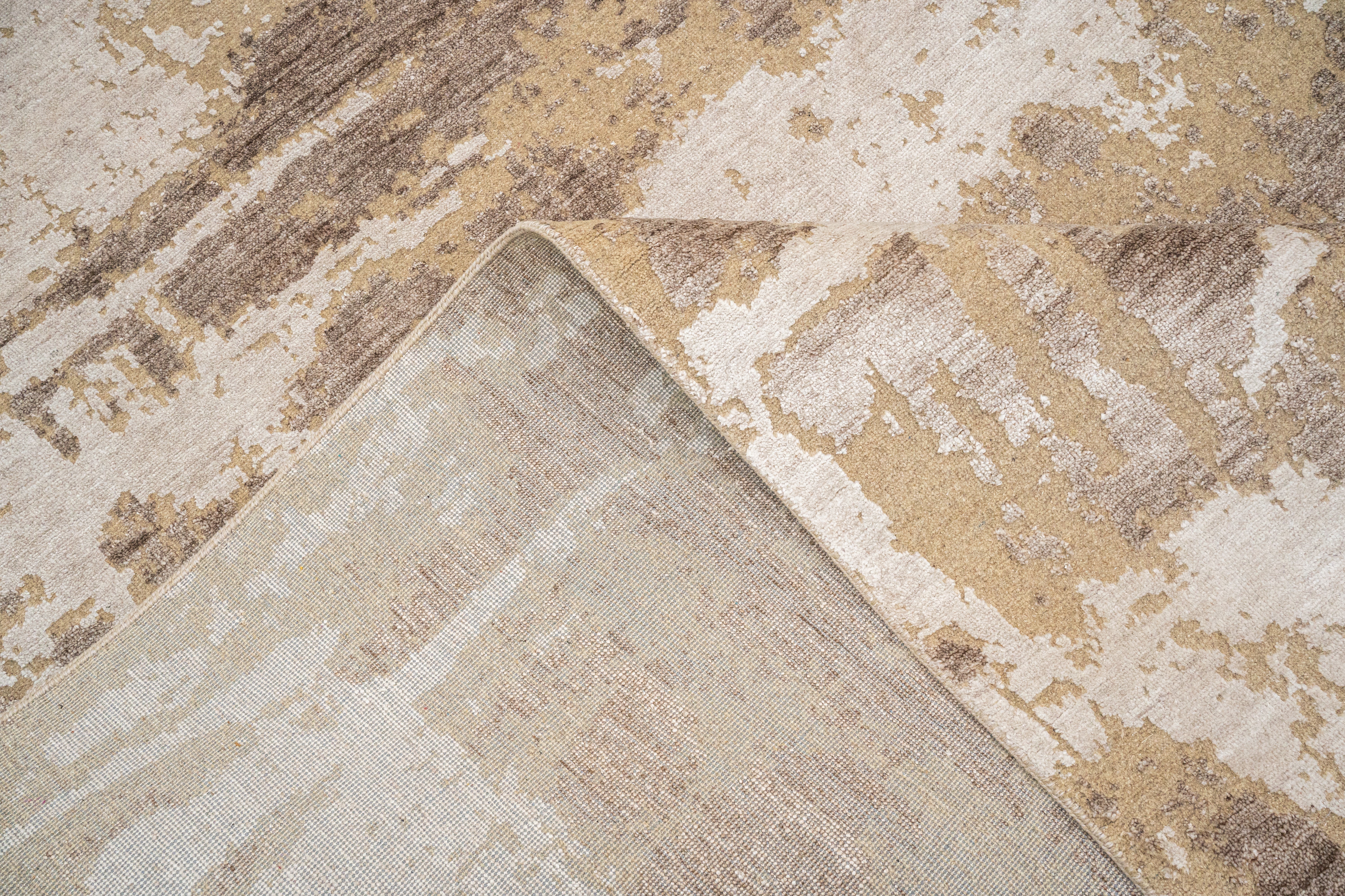 Abstract Design  Handknotted Carpet DIA - 366 GALAXY 23, Dust Strom & Shadow