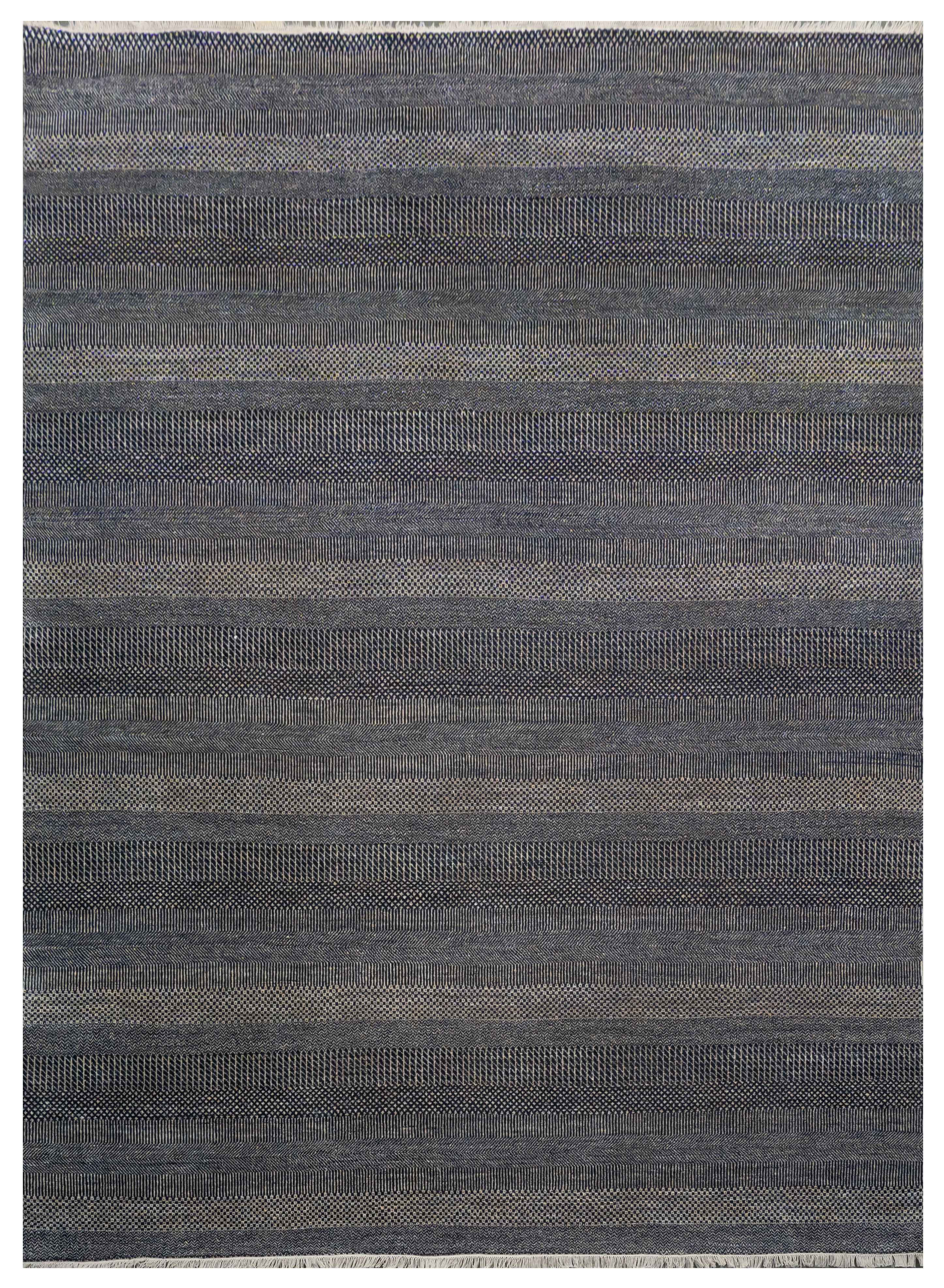 Handknotted Rug  DIA- 37 MCN Gunmetal & Grullo