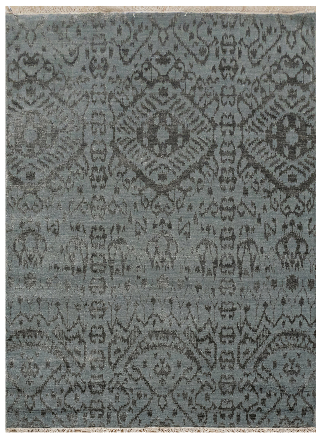 Handknotted Carpet DIA- 396 EKT L,  Gray & Jet