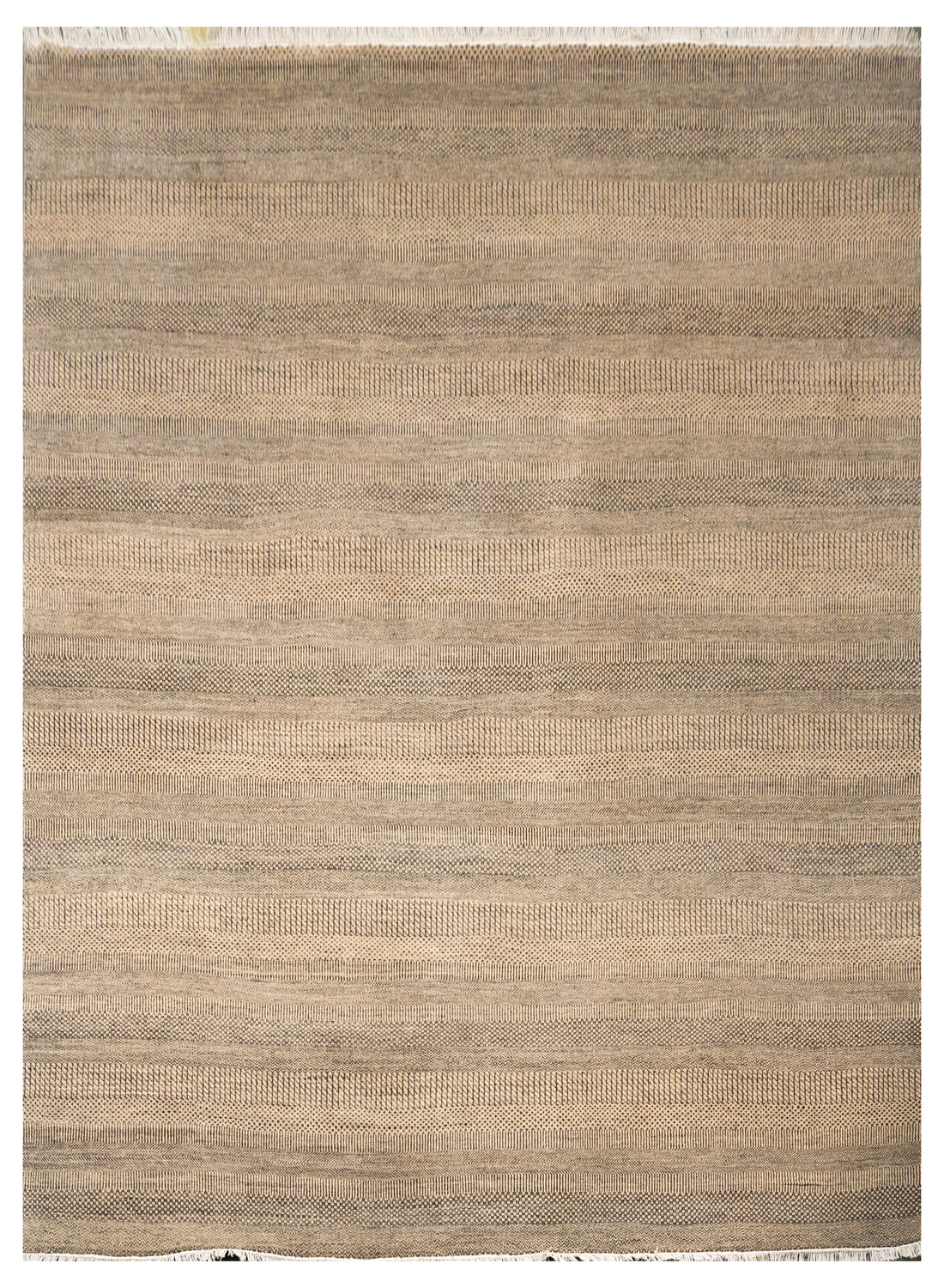 Handknotted Carpet DIA- 403 MCN,  Natural & Charcoal