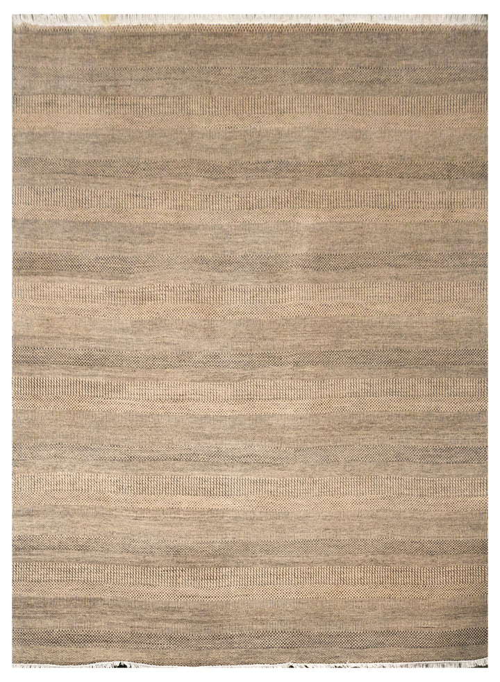 Handknotted Carpet DIA- 403 MCN,  Natural & Charcoal