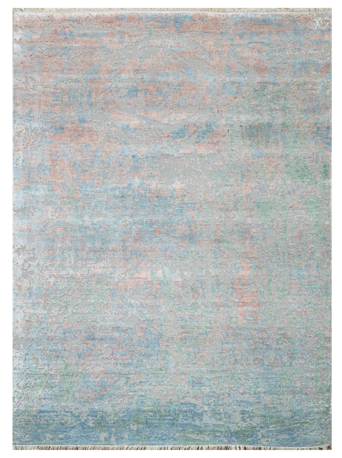 Abstract Design  Handknotted Carpet DIA- 428 GALAXY 18, Silver Mix