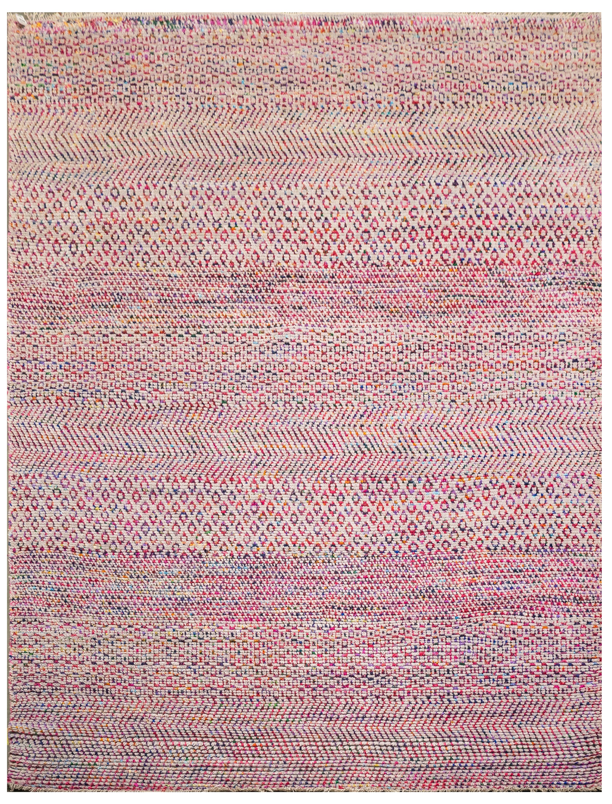 Handknotted Carpet, DIA- 4310 MCD, Pastel Grey & Turkish Rose Mix