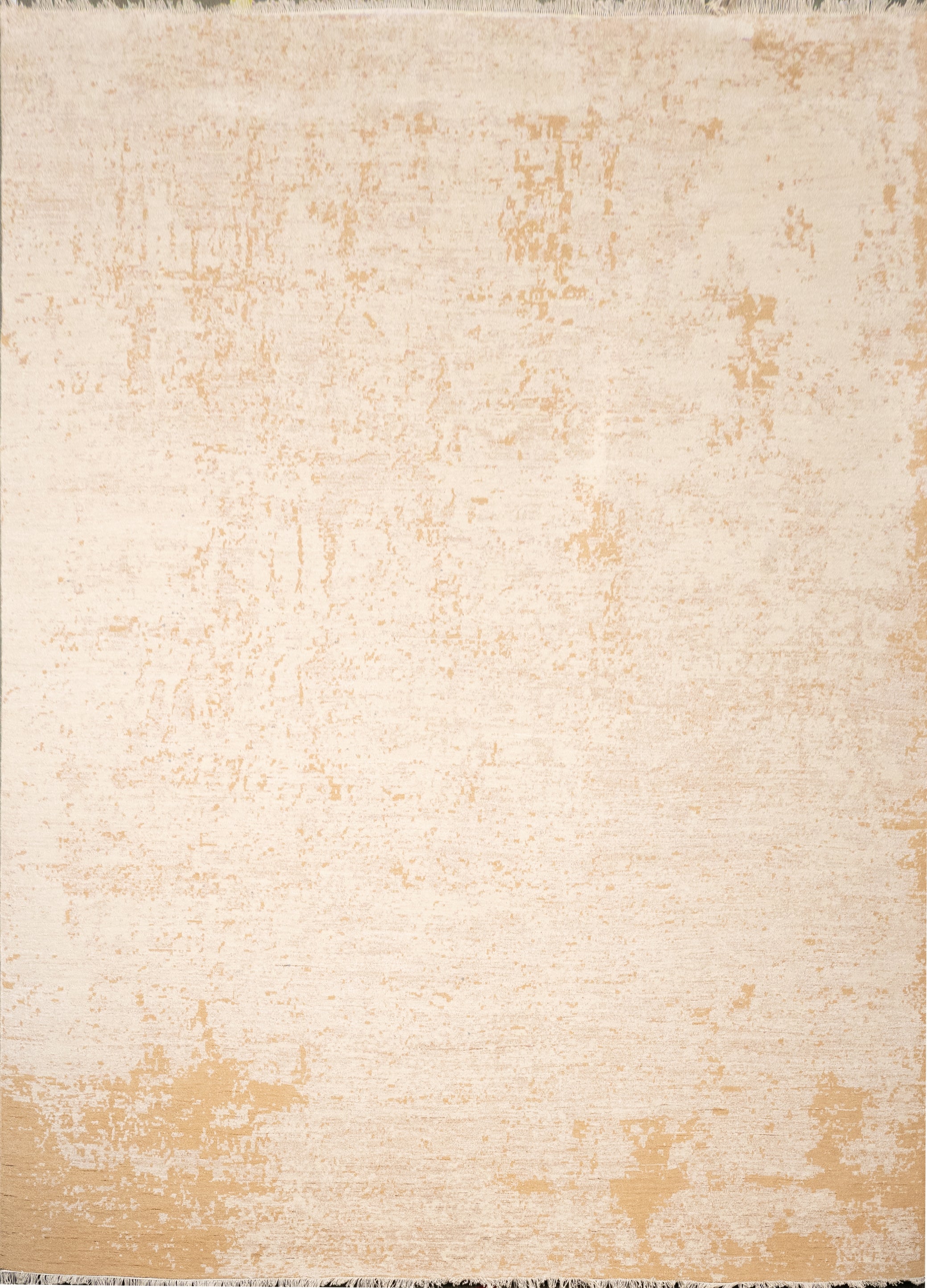 Abstract Design  Handknotted Carpet DIA: 521 GALAXY AJ,  Almond & Gold (Crayola)