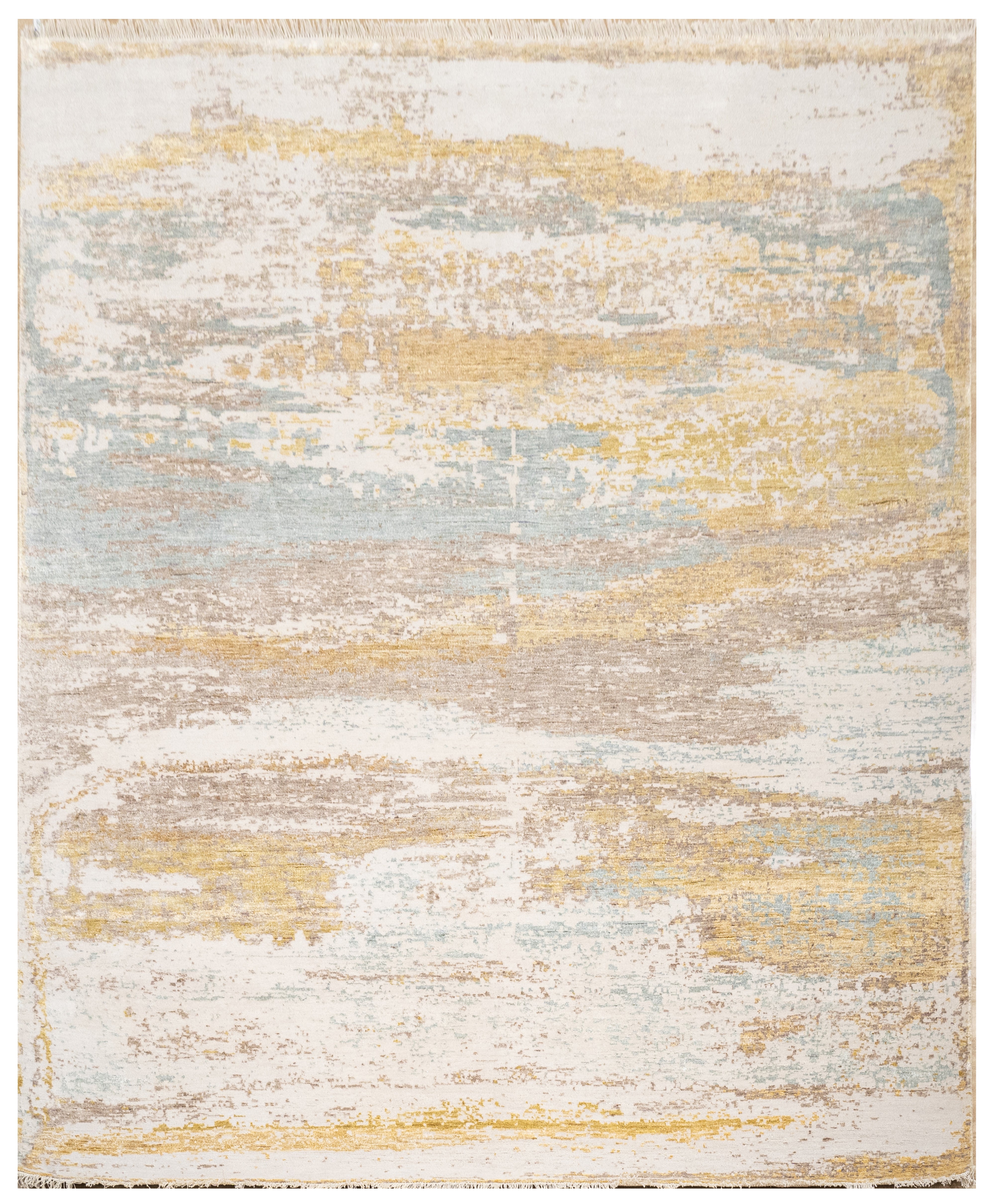 Handknotted Carpet, DIA: 671 DC- FLOOR, Super White Mix