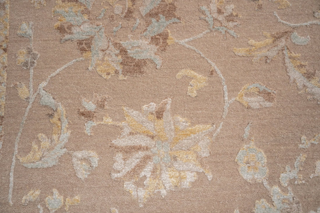 Handknotted Carpet, DIA- 69 JKA, Tuscany, French Beige & Black Shadows