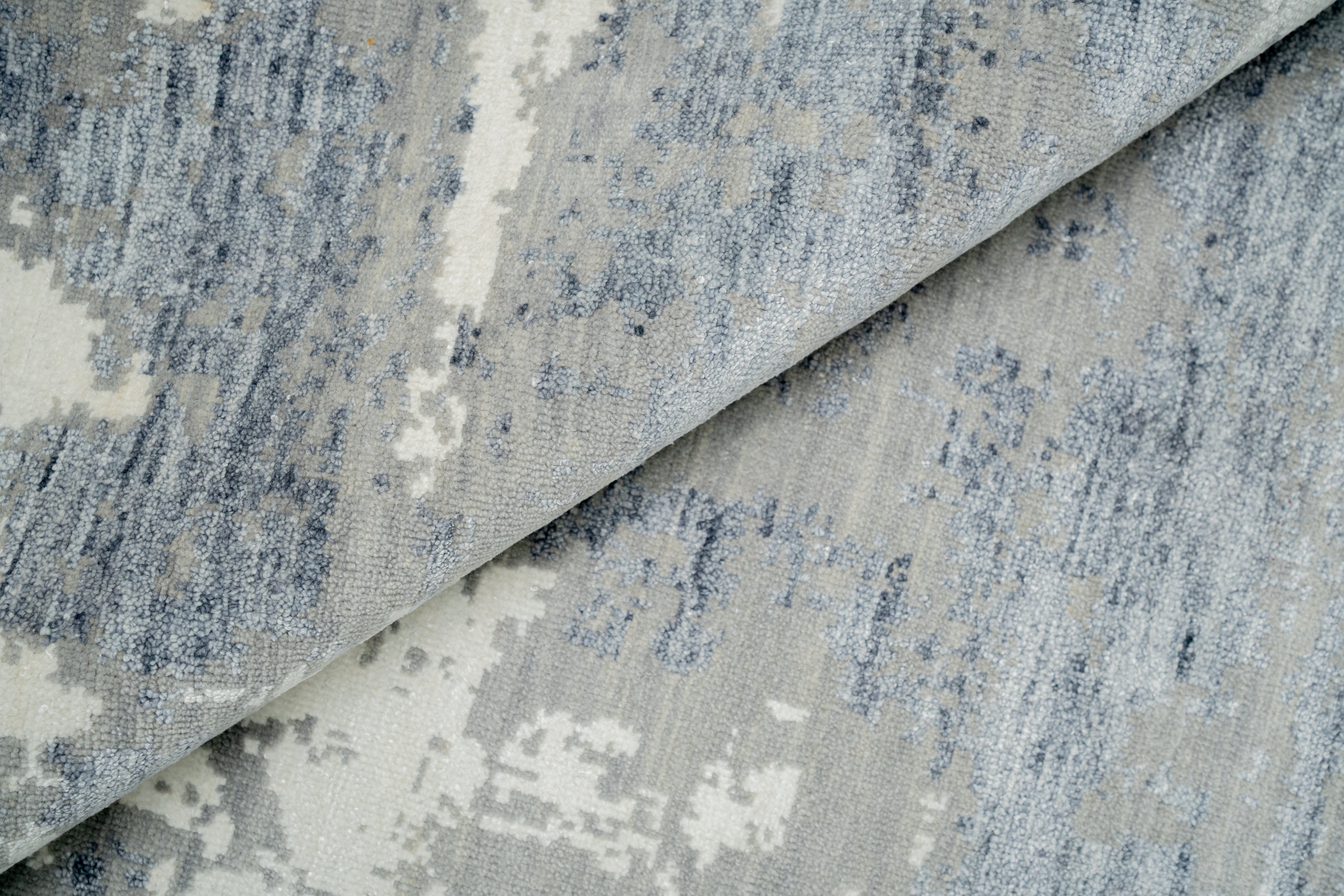 Abstract Design Handknotted Carpet DIA- 1345