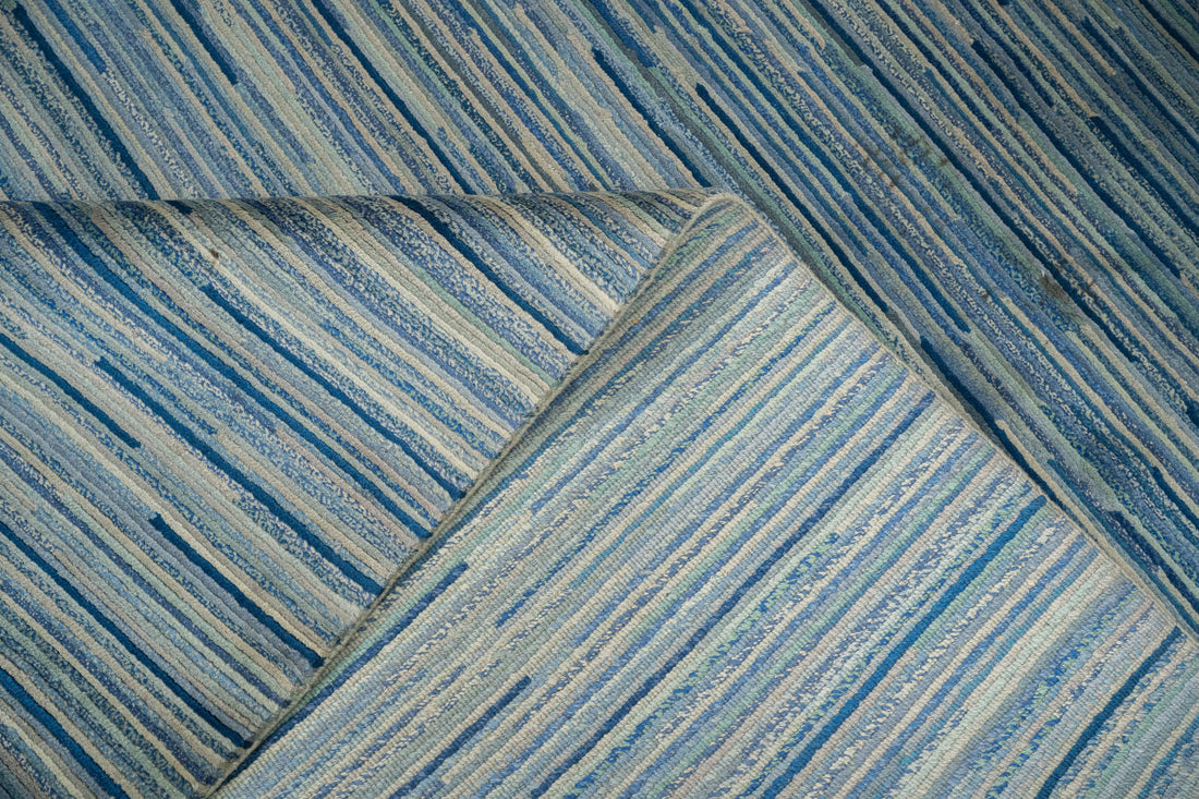 Handknotted Carpet DIA- 7046 MODERN LINEAR PATTERN