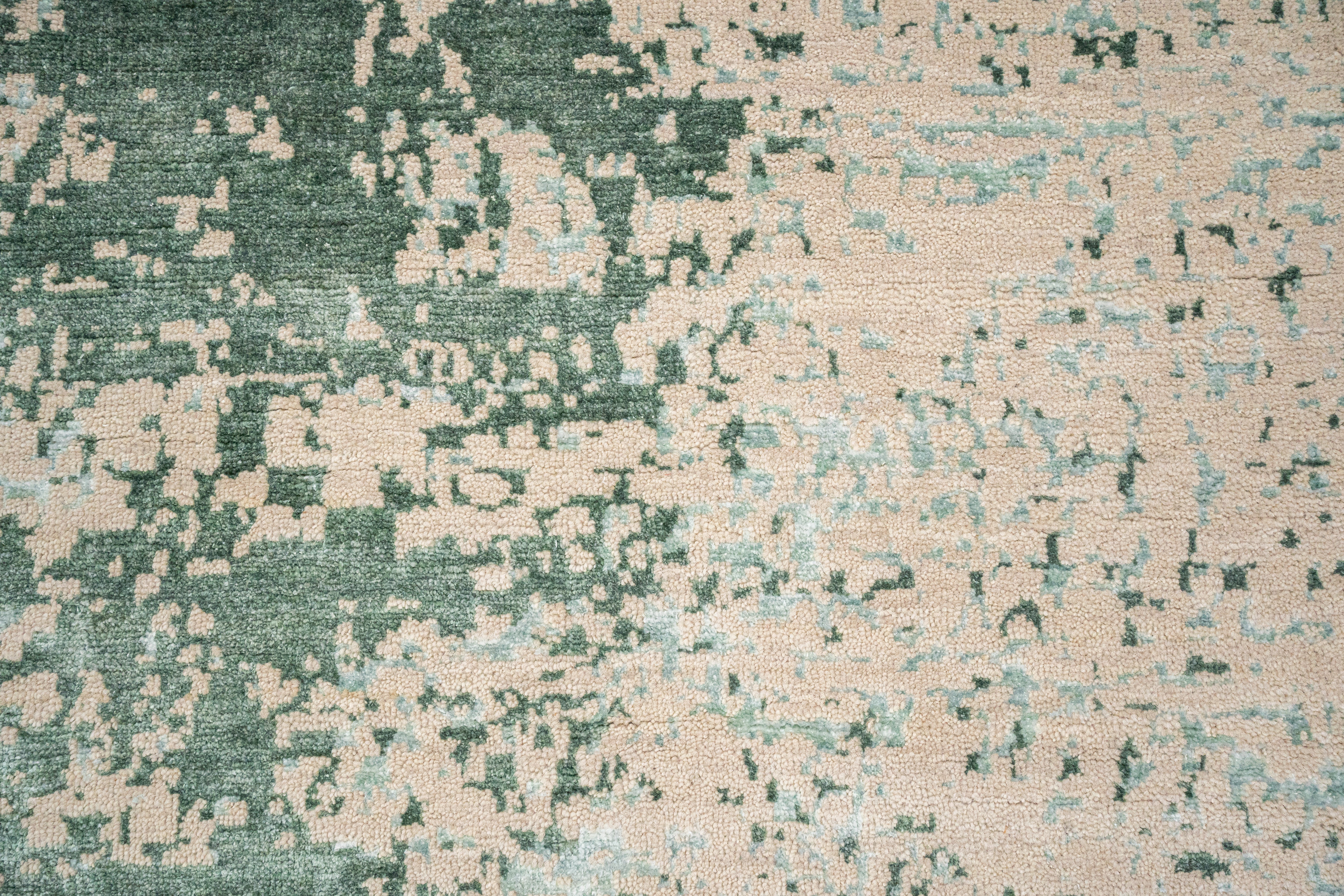 Abstract Design  Handknotted Carpet DIA - 782 GALAXY AJ, Dust Storm & Morning Blue