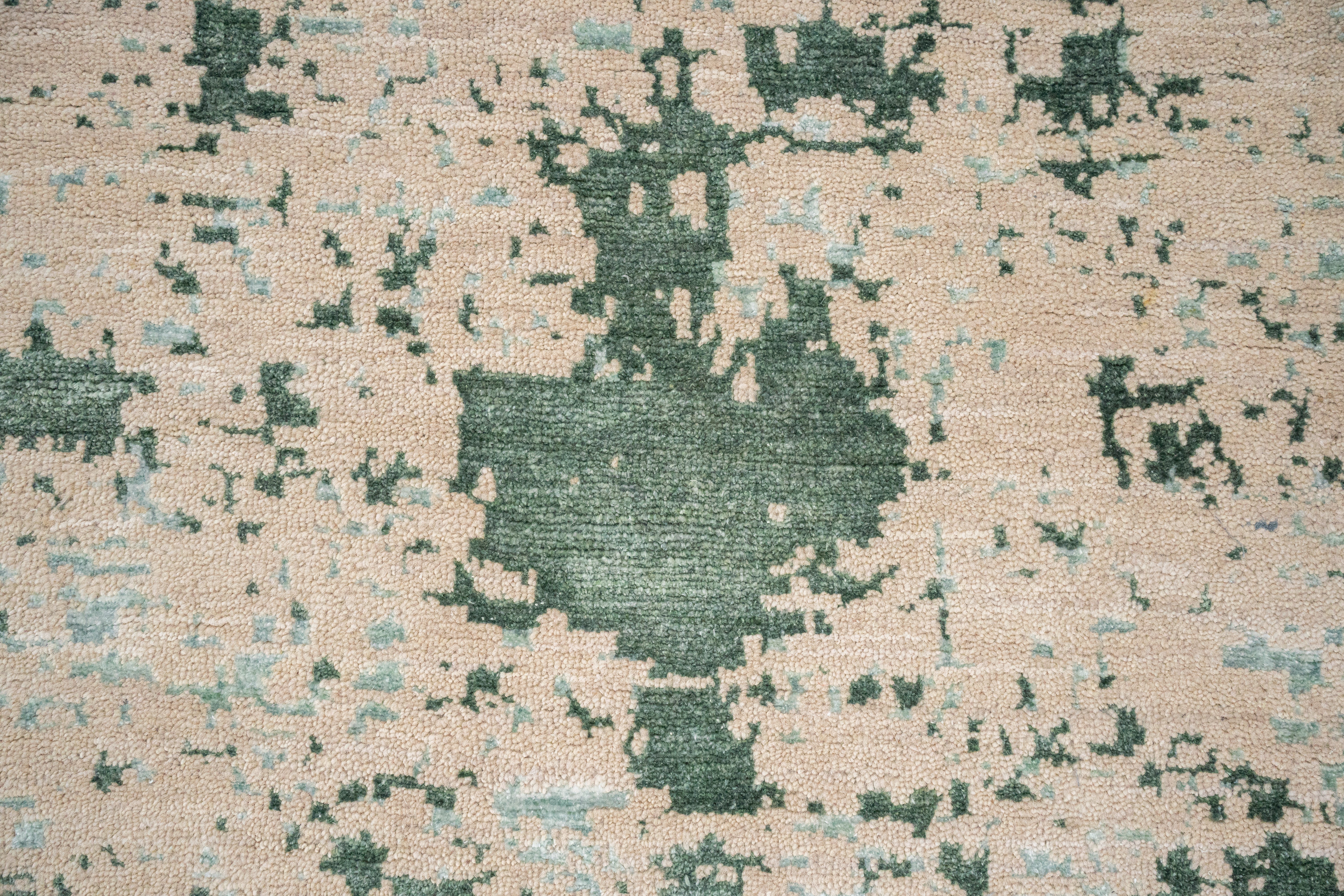 Abstract Design  Handknotted Carpet DIA - 782 GALAXY AJ, Dust Storm & Morning Blue