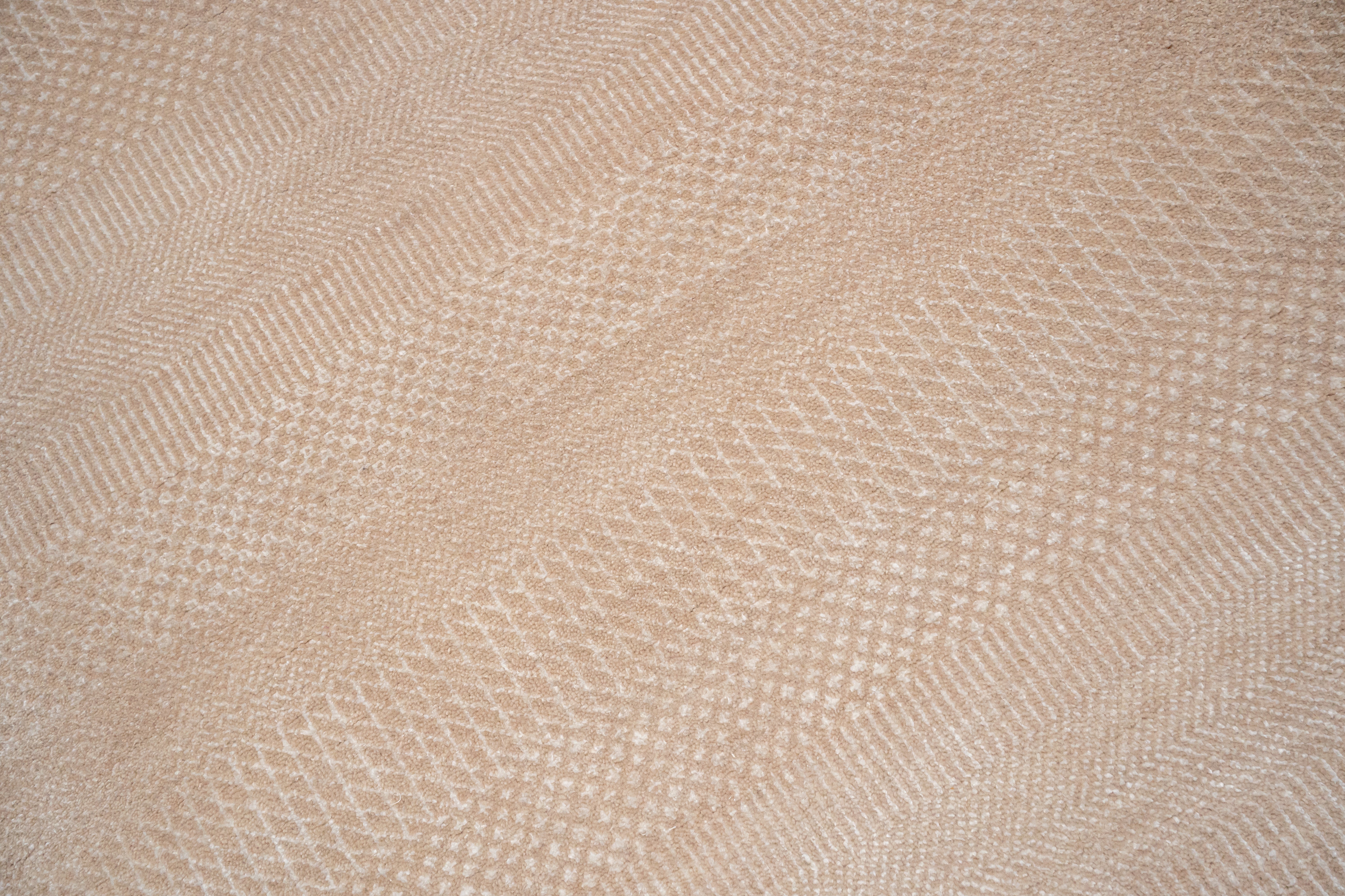 Handknotted Carpet DIA- 79 MCN, Dust Storm & Almond