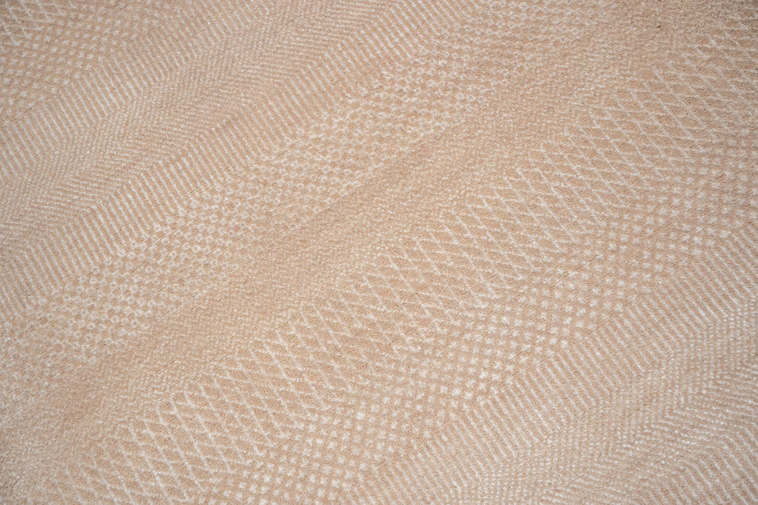 Handknotted Carpet DIA- 79 MCN, Dust Storm & Almond