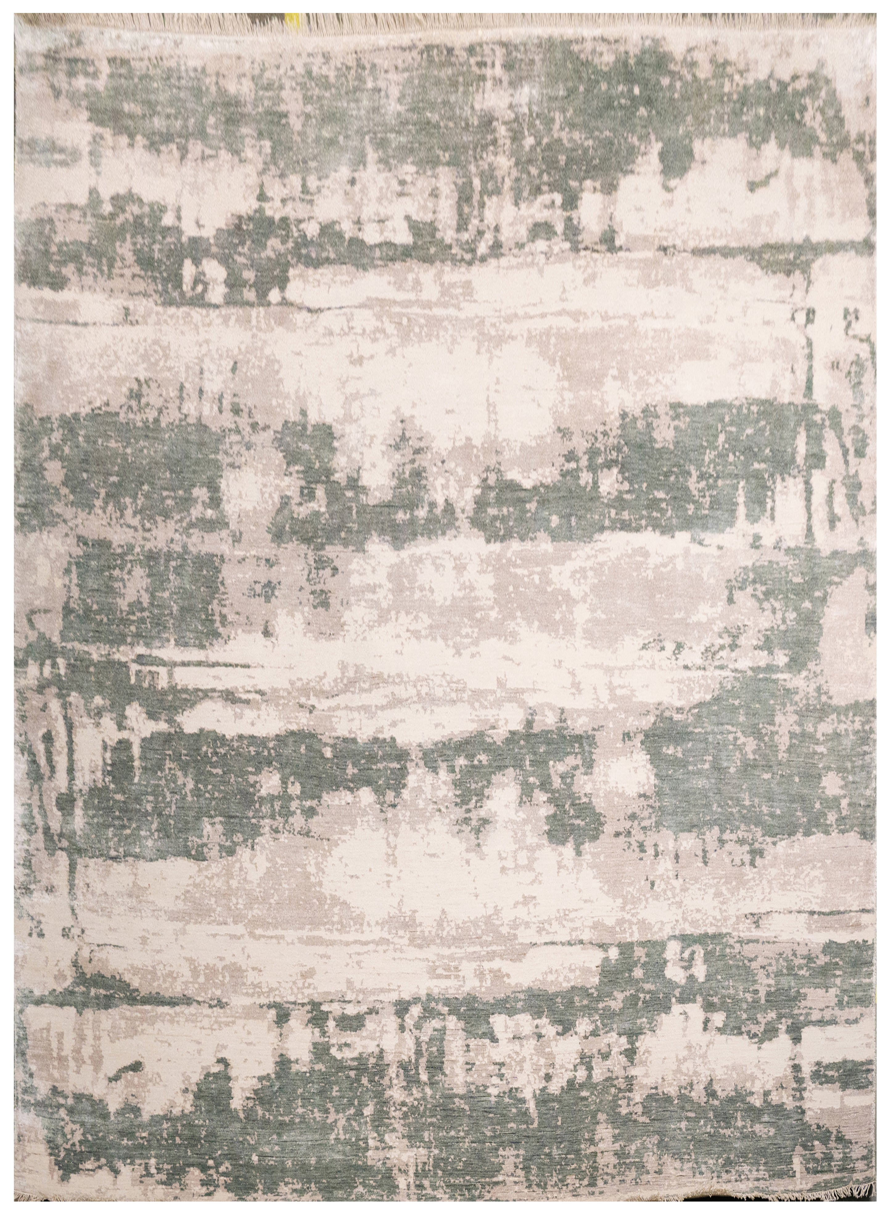 Abstract Design  Handknotted Carpet DIA - 790 GALAXY 23, Pale Silver & Granite Gray