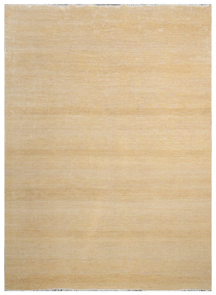 Handknotted Rug  DIA- 81 MCN Pastel Ivory & Gold