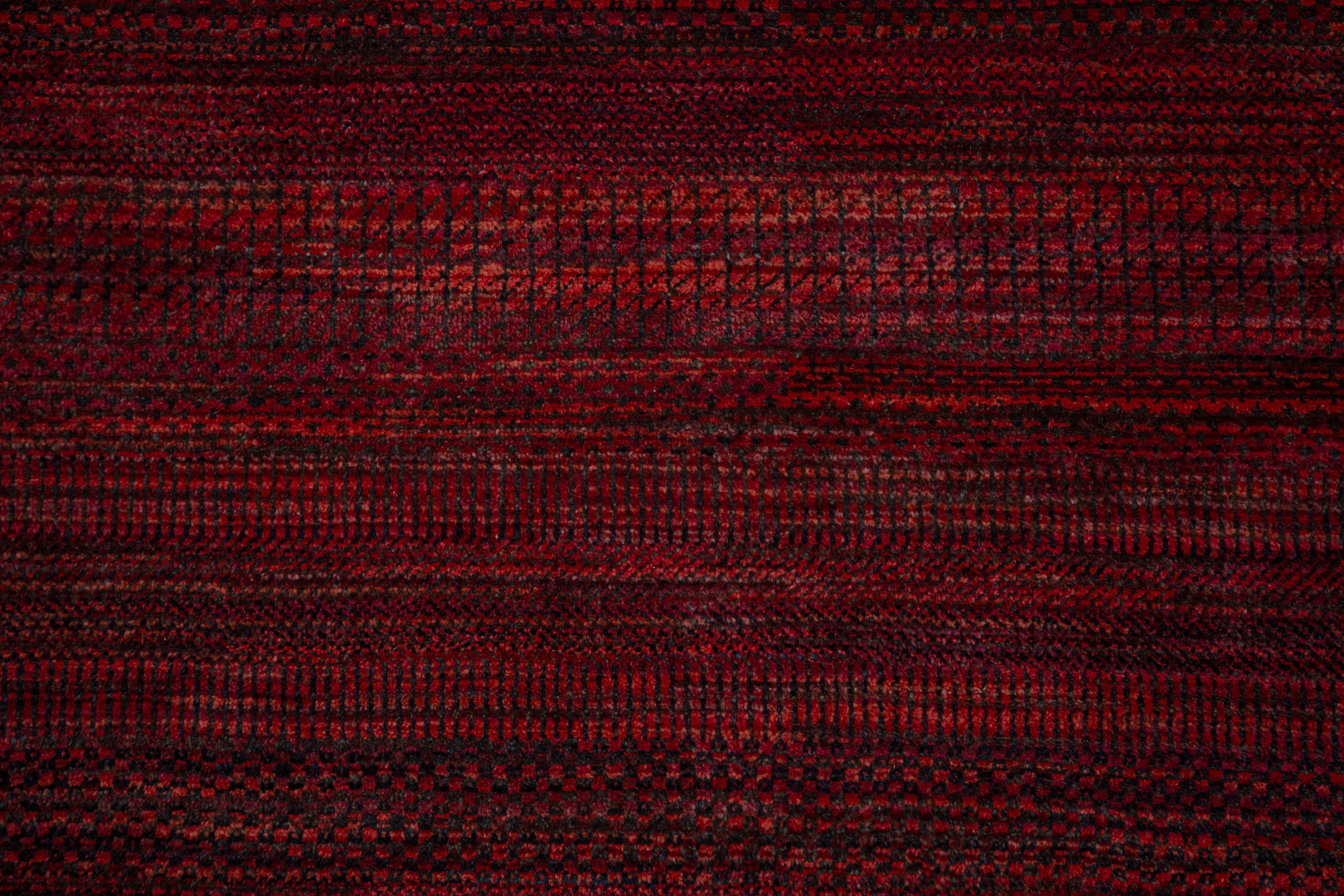 Handknotted Carpet DIA- 830 MCN,  Rust & Black